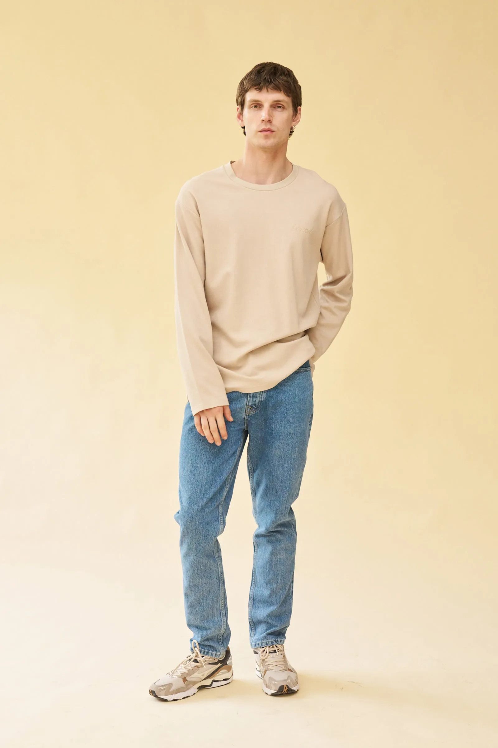OAT LONGSLEEVE WAFFLE TEE sold by Bound product image thumbnail 2
