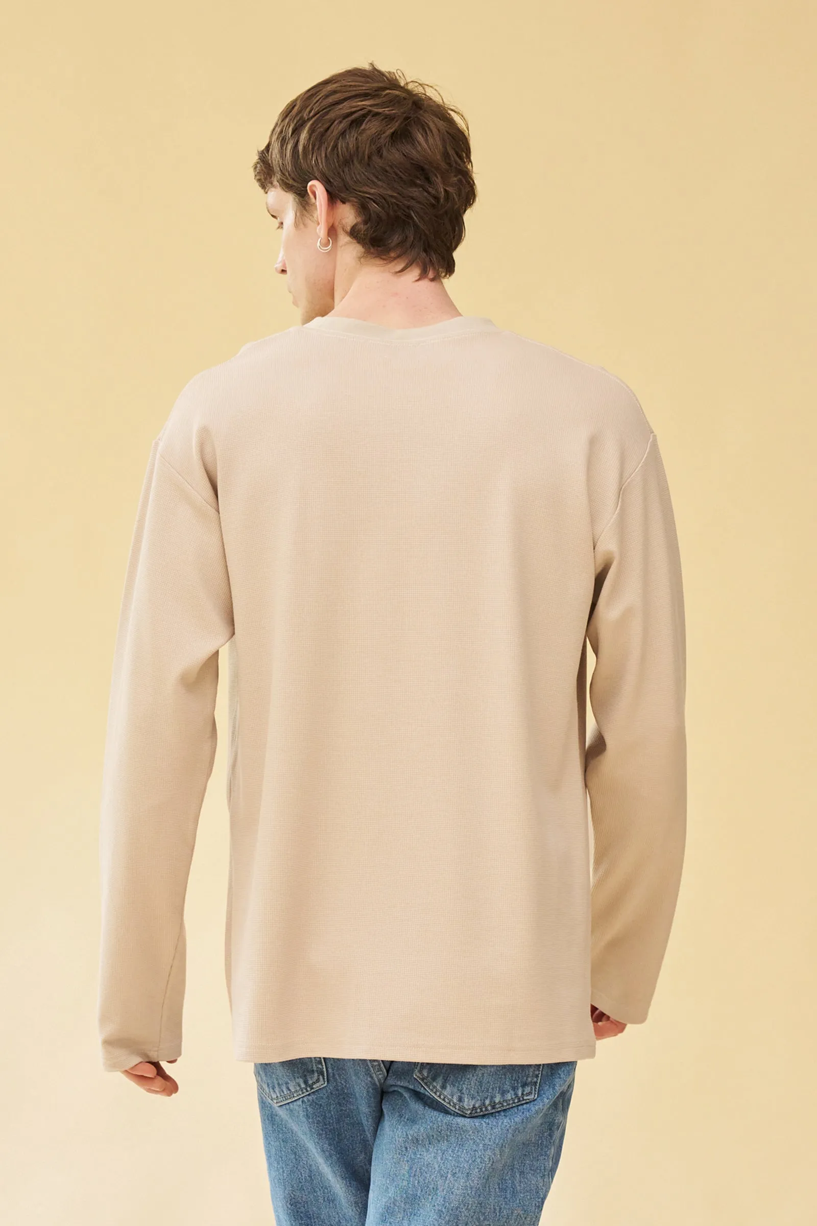 OAT LONGSLEEVE WAFFLE TEE sold by Bound product image thumbnail 3