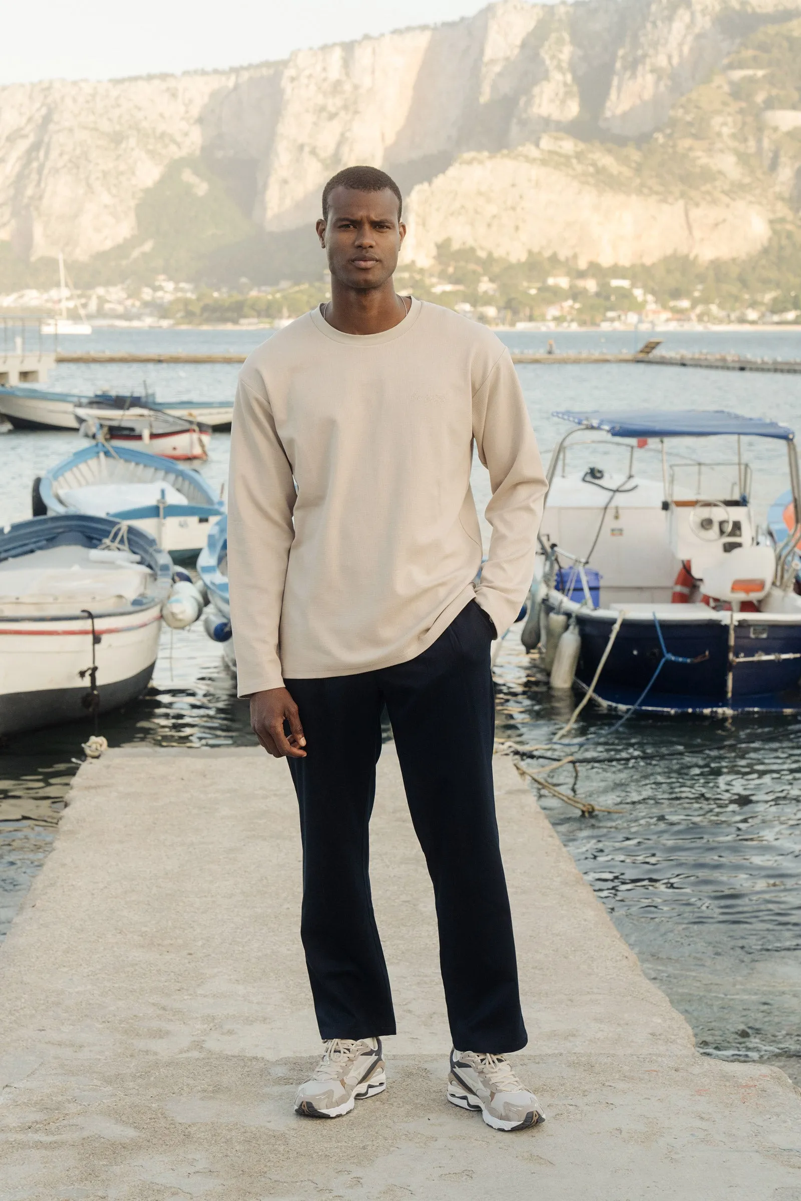 OAT LONGSLEEVE WAFFLE TEE sold by Bound product image thumbnail 5