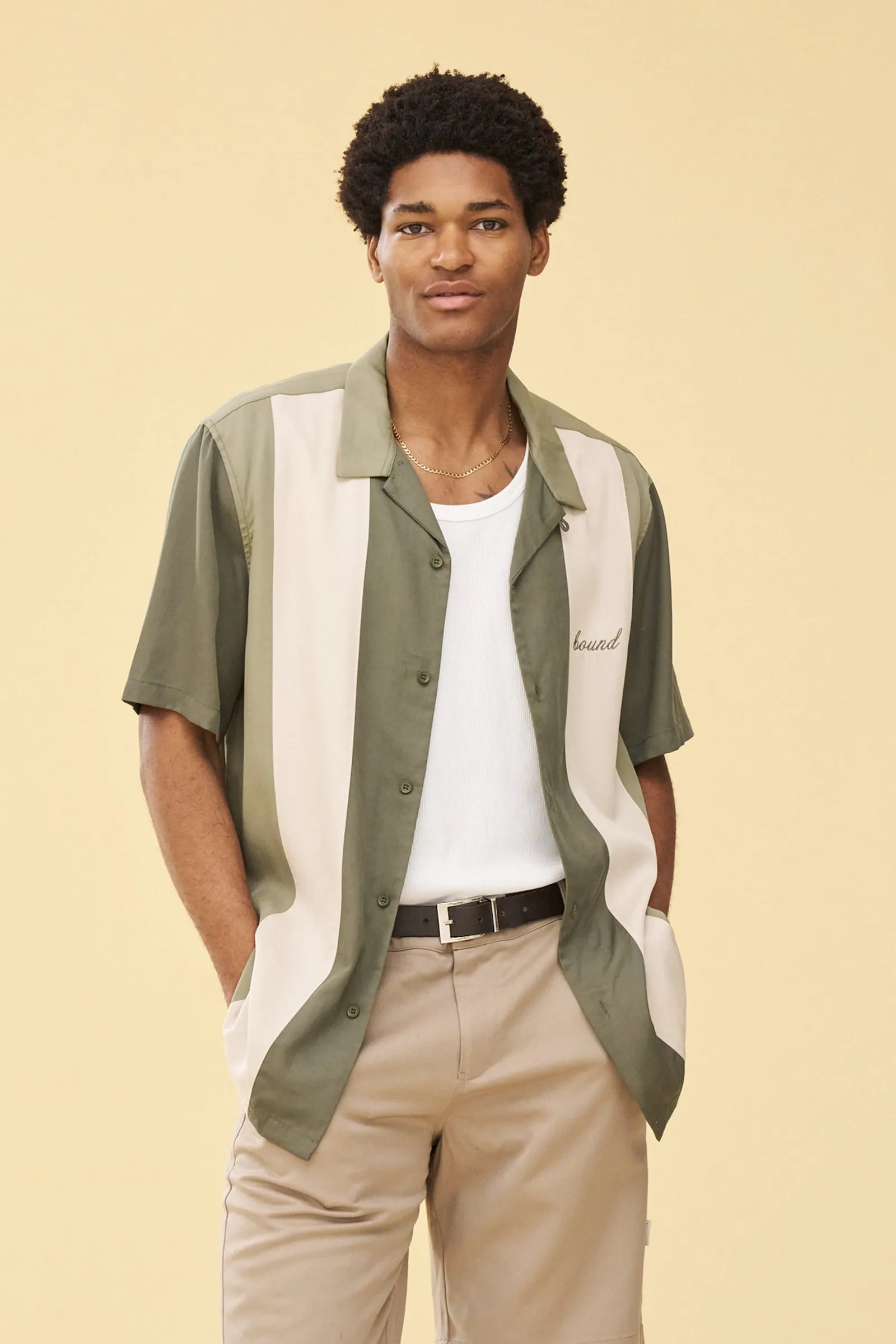 NEW JERSEY BOWLING SHIRT - GREEN sold by Bound