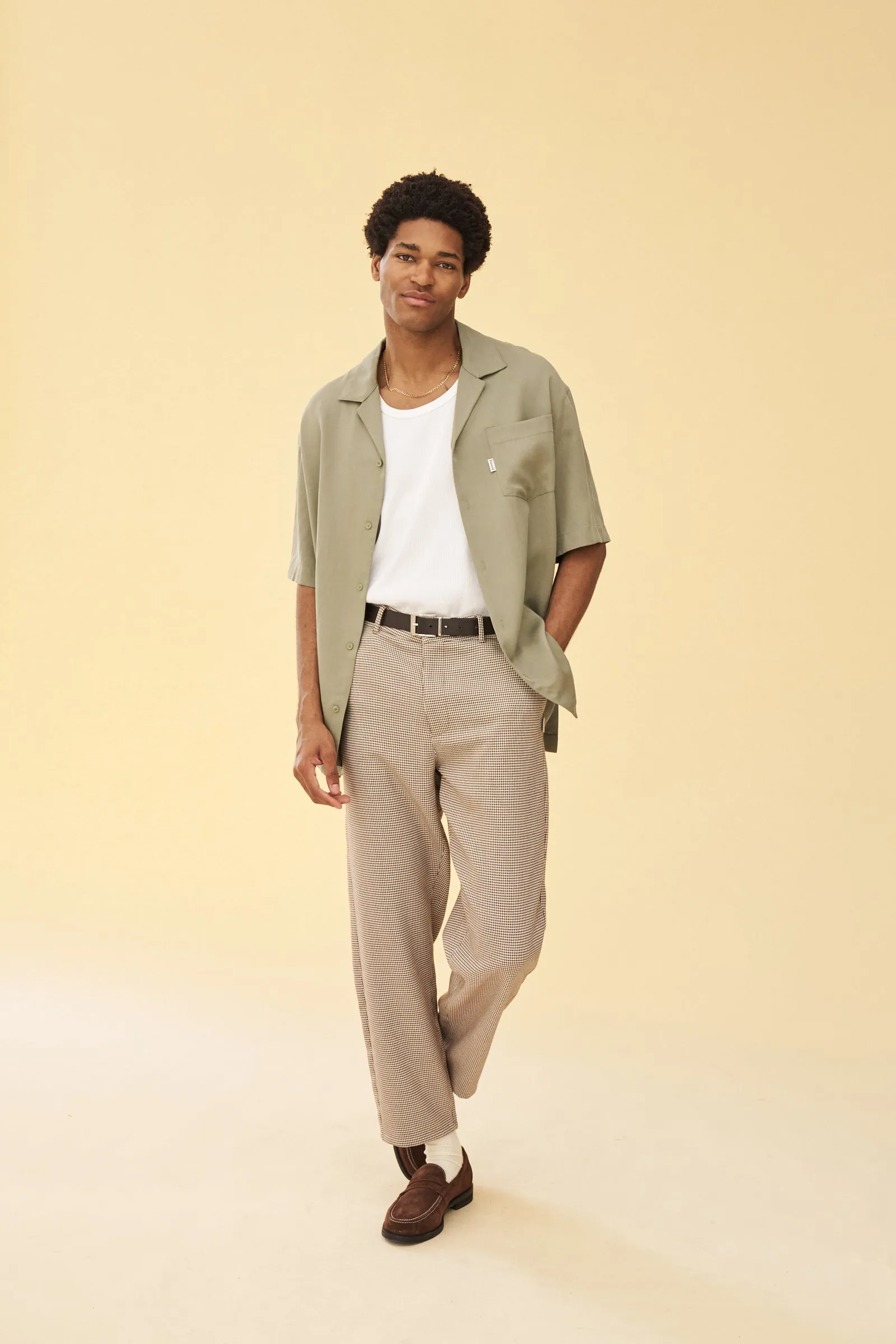 SAGE TENCEL CUBAN SS SHIRT sold by Bound product image thumbnail 5