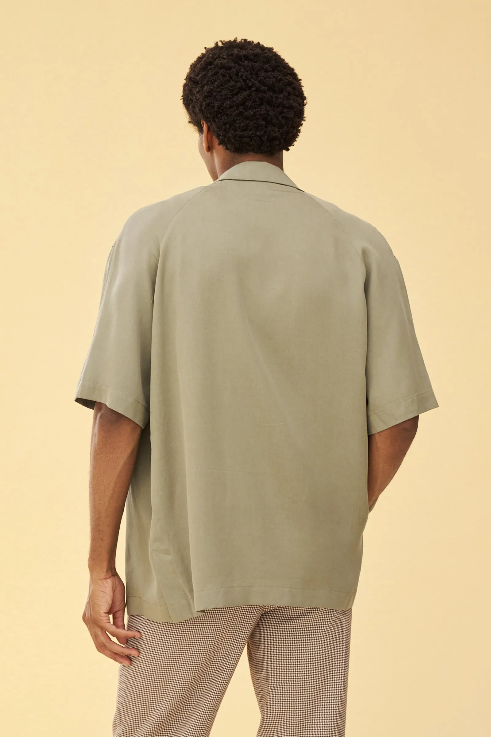 SAGE TENCEL CUBAN SS SHIRT sold by Bound product image thumbnail 4