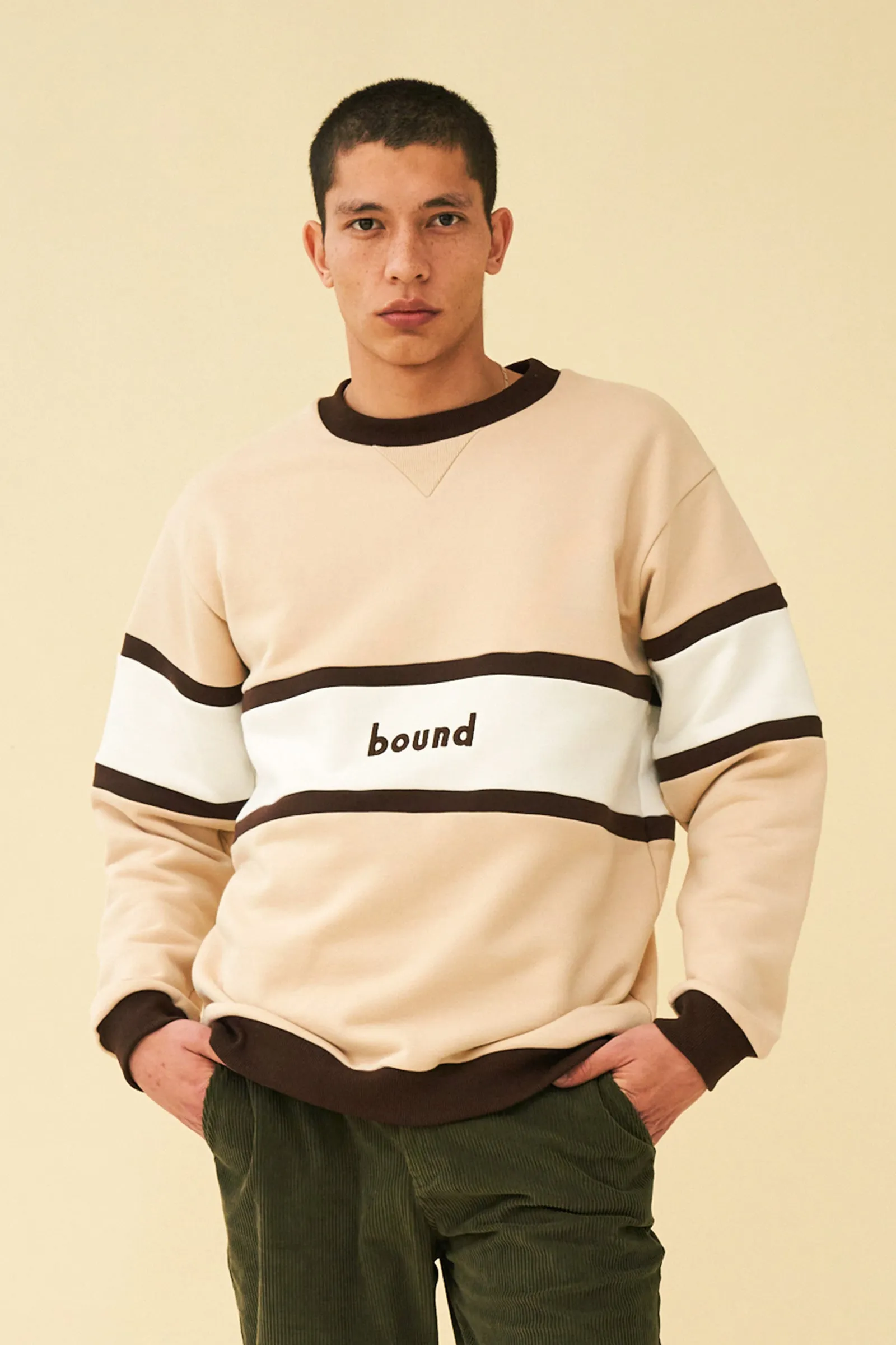 TABERNAS PANEL SWEATER - SAND sold by Bound