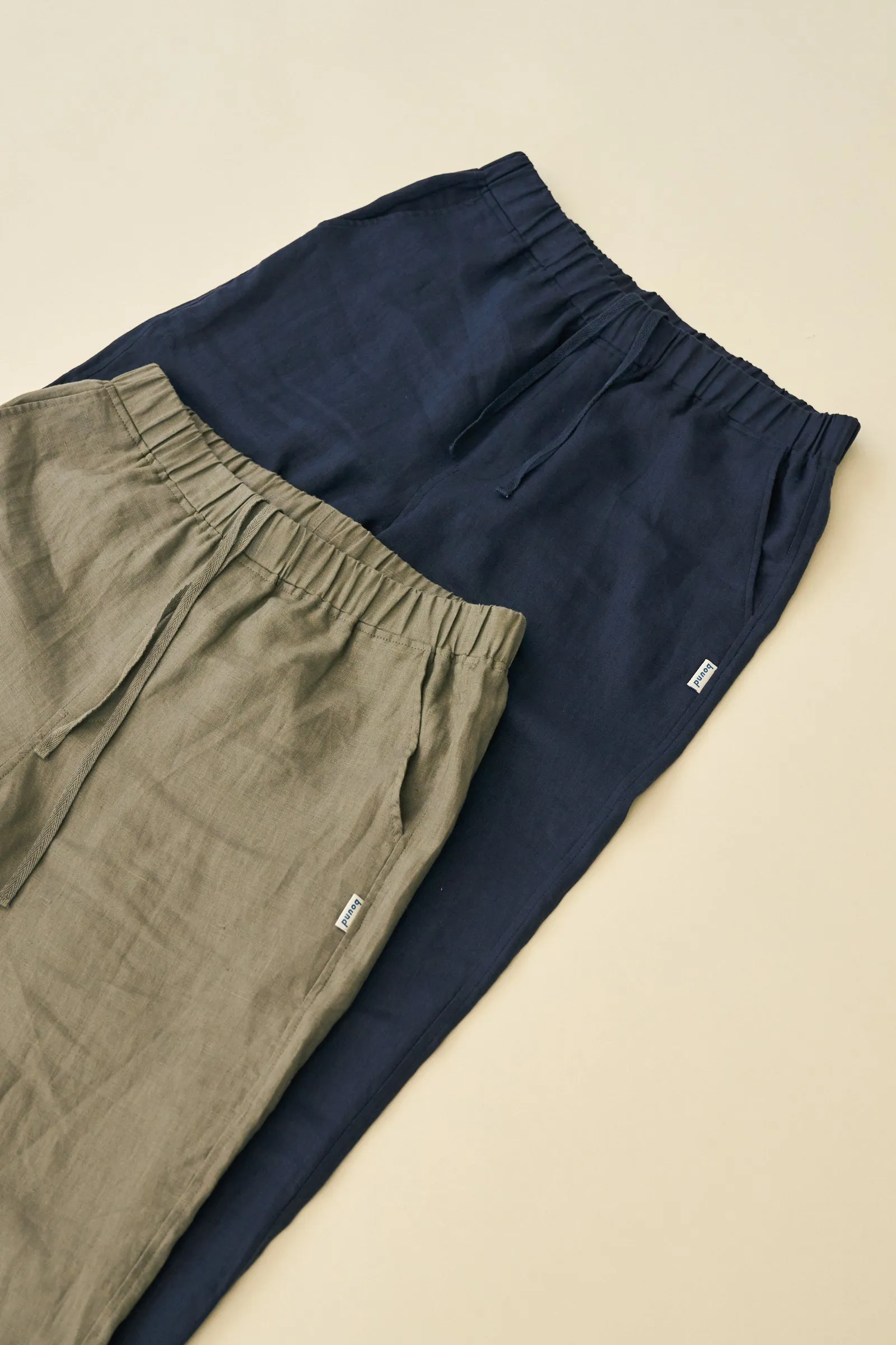 SEVILLE LINEN TROUSERS - NAVY sold by Bound product image thumbnail 5