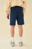 NAVY STRIPE JOGGER SHORTS sold by Bound