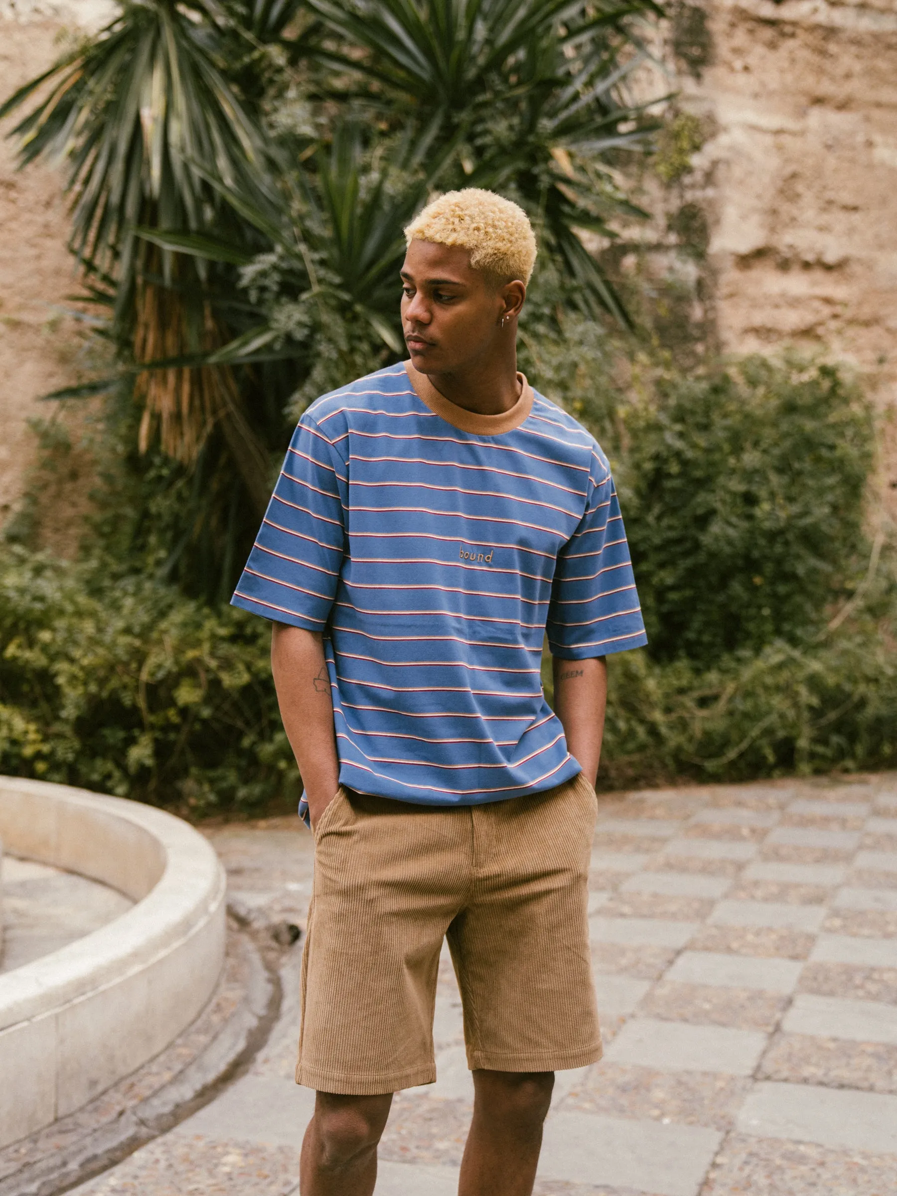 SAPPHIRE BLUE STRIPE TEE sold by Bound product image thumbnail 5