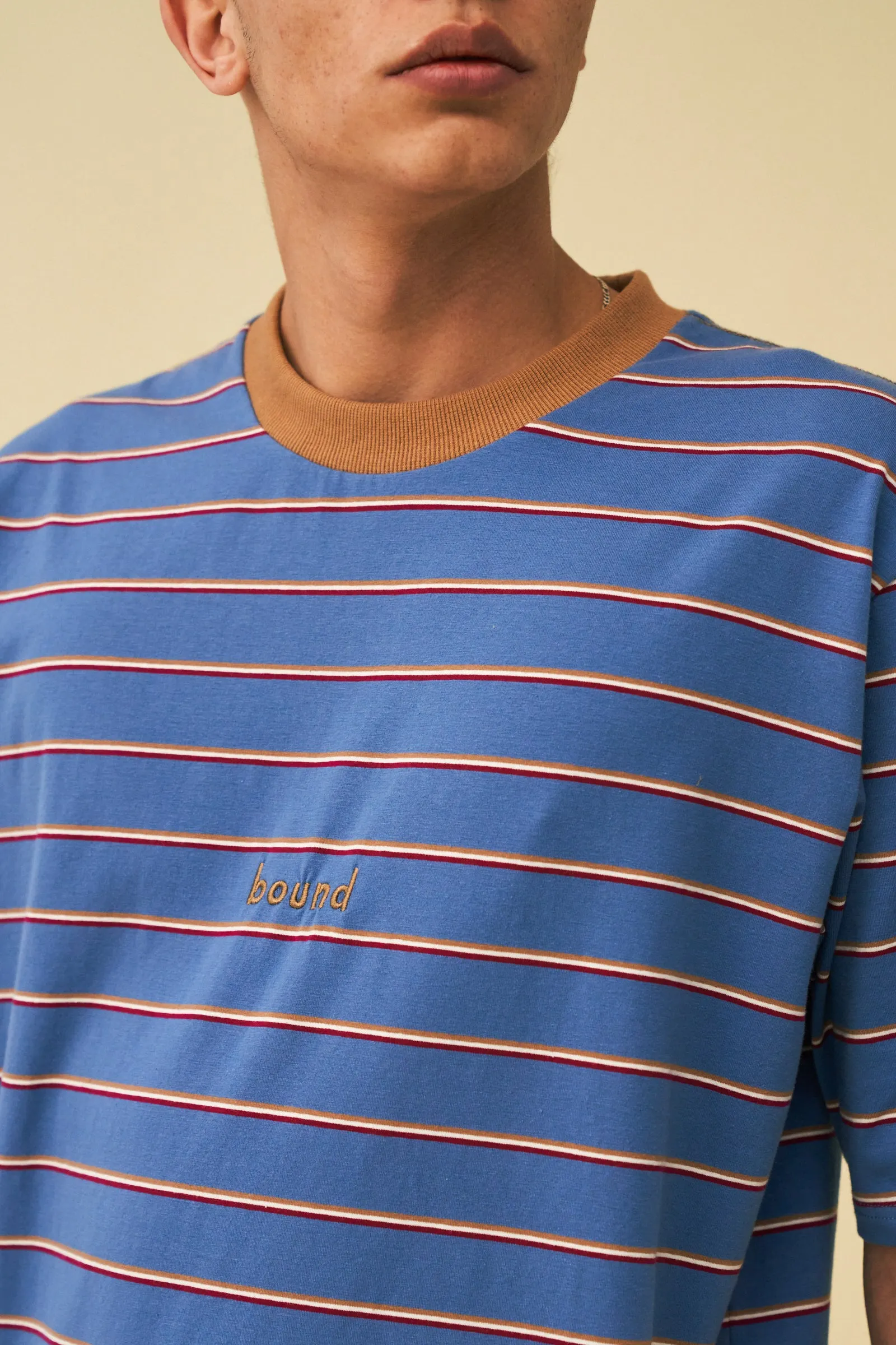 SAPPHIRE BLUE STRIPE TEE sold by Bound product image thumbnail 2