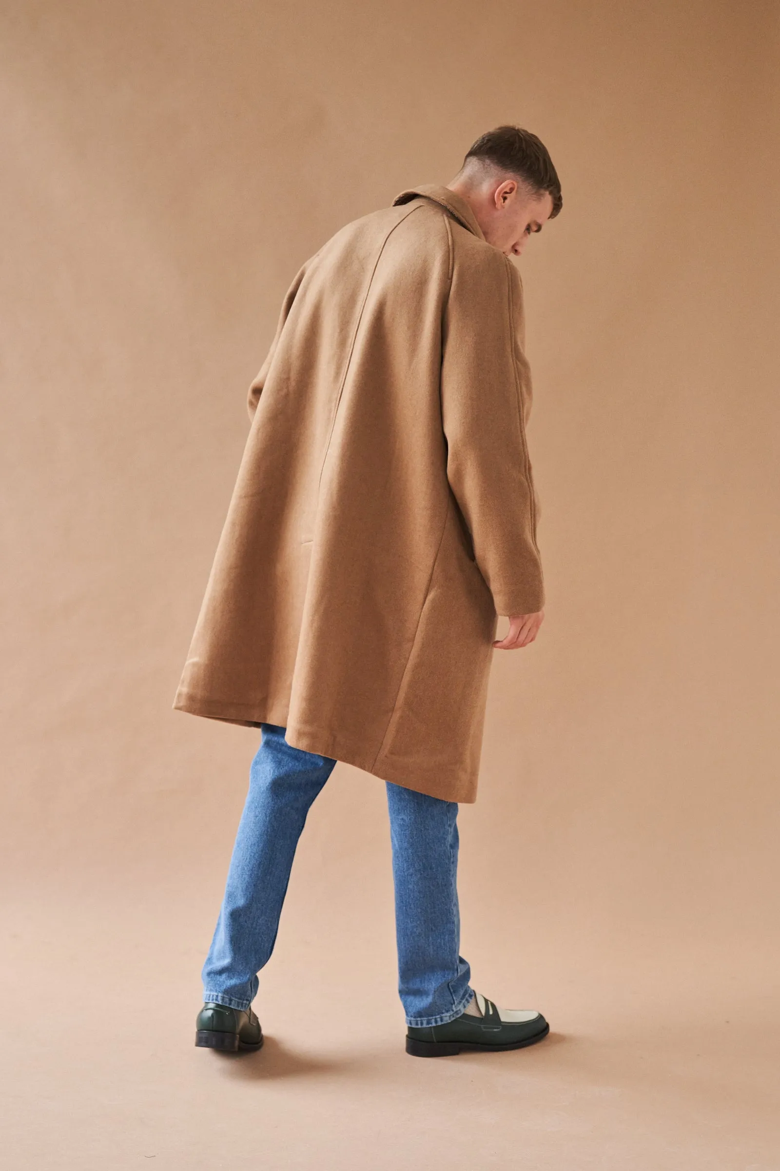 MAXWELL OVERSIZED WOOL TRENCH COAT - CAMEL sold by Bound product image thumbnail 4