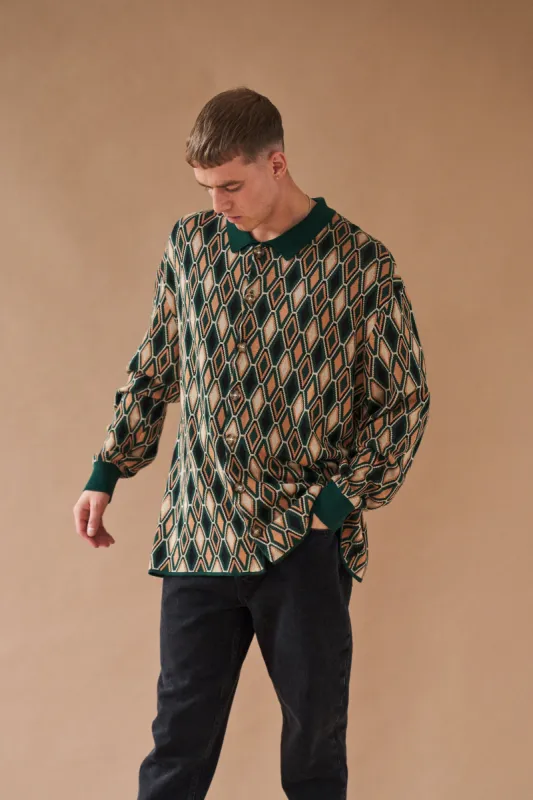 TRIANA LONGSLEEVE KNIT POLO sold by Bound