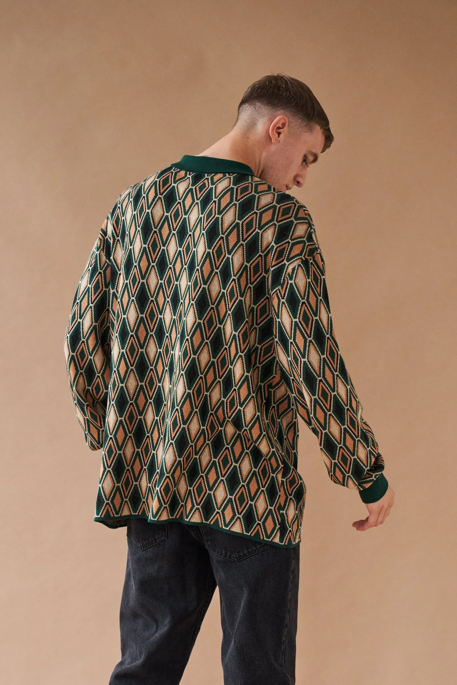 TRIANA LONGSLEEVE KNIT POLO sold by Bound product image thumbnail 4