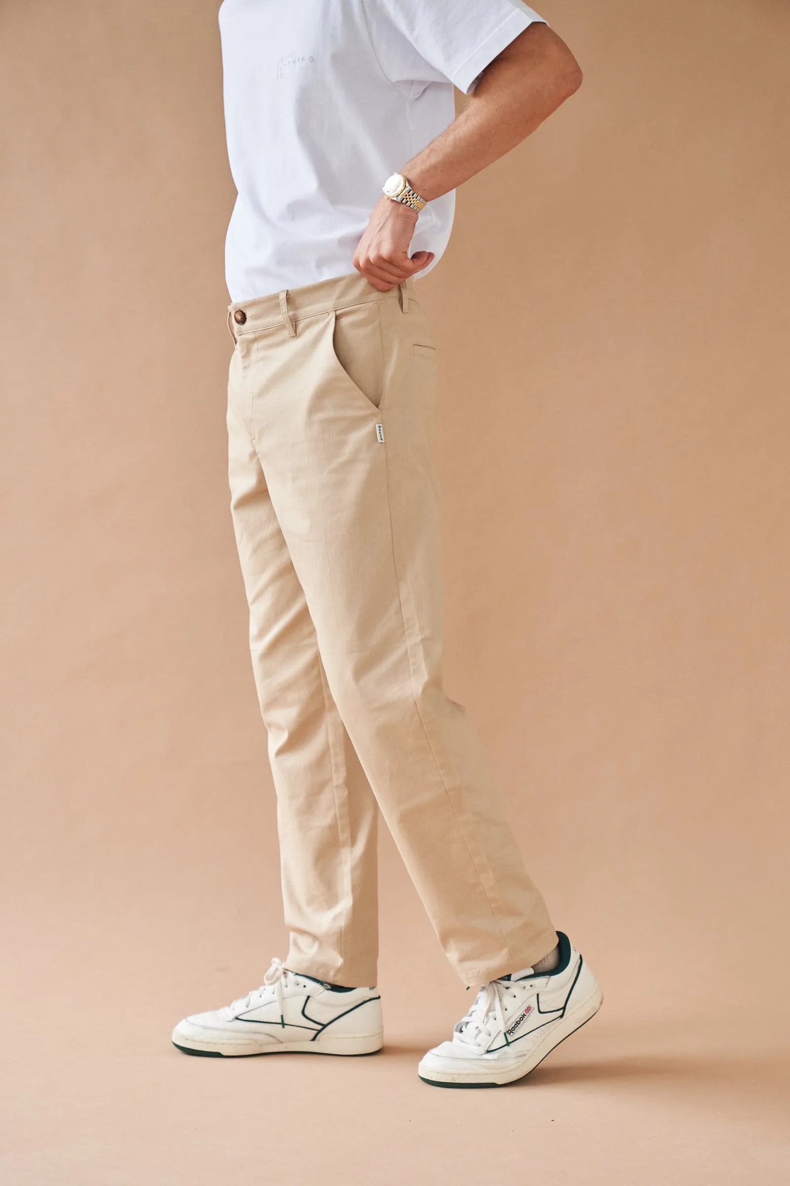 BEIGE TWILL STRAIGHT TROUSER sold by Bound product image thumbnail 2