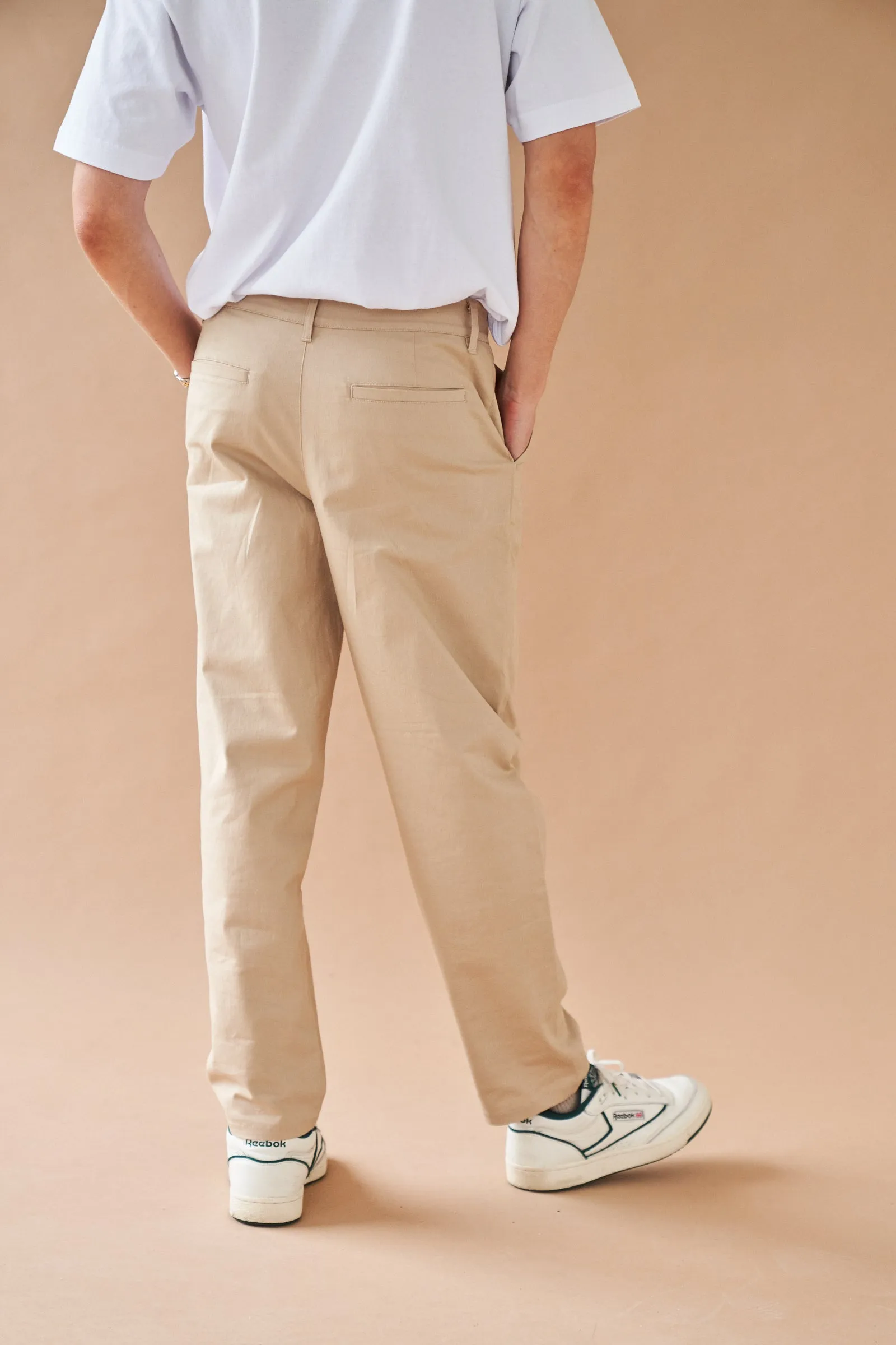 BEIGE TWILL STRAIGHT TROUSER sold by Bound product image thumbnail 3
