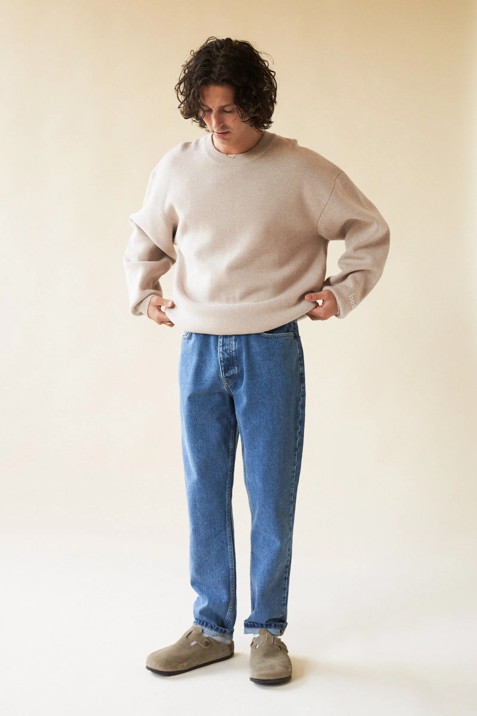 MARLOWE MARL KNIT SWEATER - OAT sold by Bound product image thumbnail 3