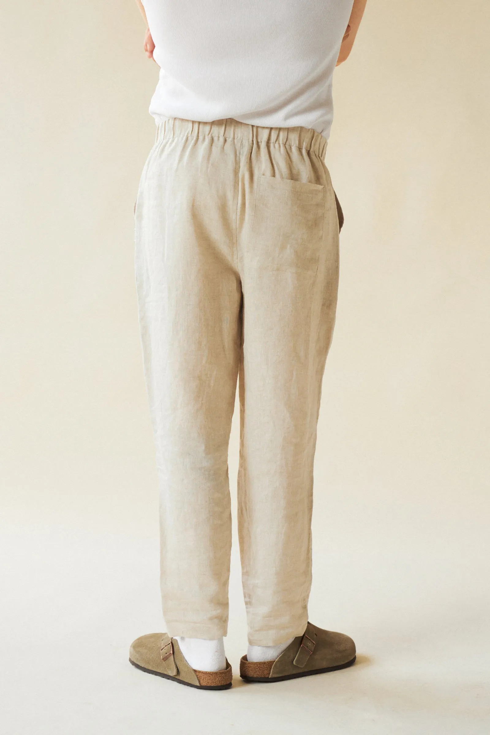 ALFAMA LINEN TROUSERS - SAND sold by Bound product image thumbnail 3