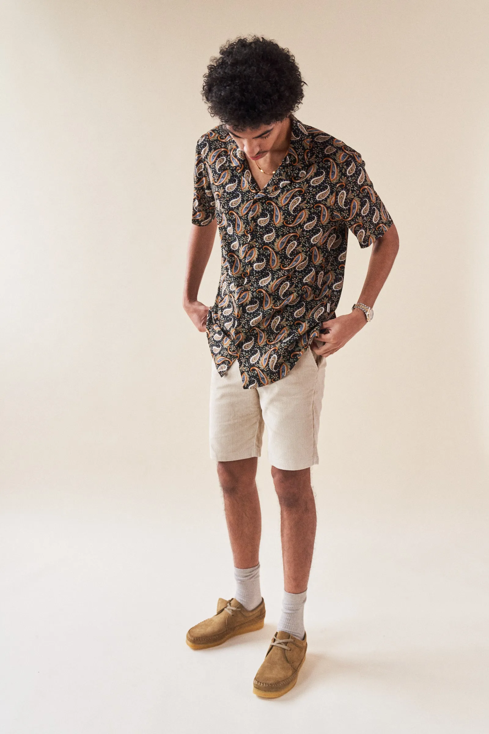 EBONY PAISLEY RAYON SS SHIRT sold by Bound product image thumbnail 2