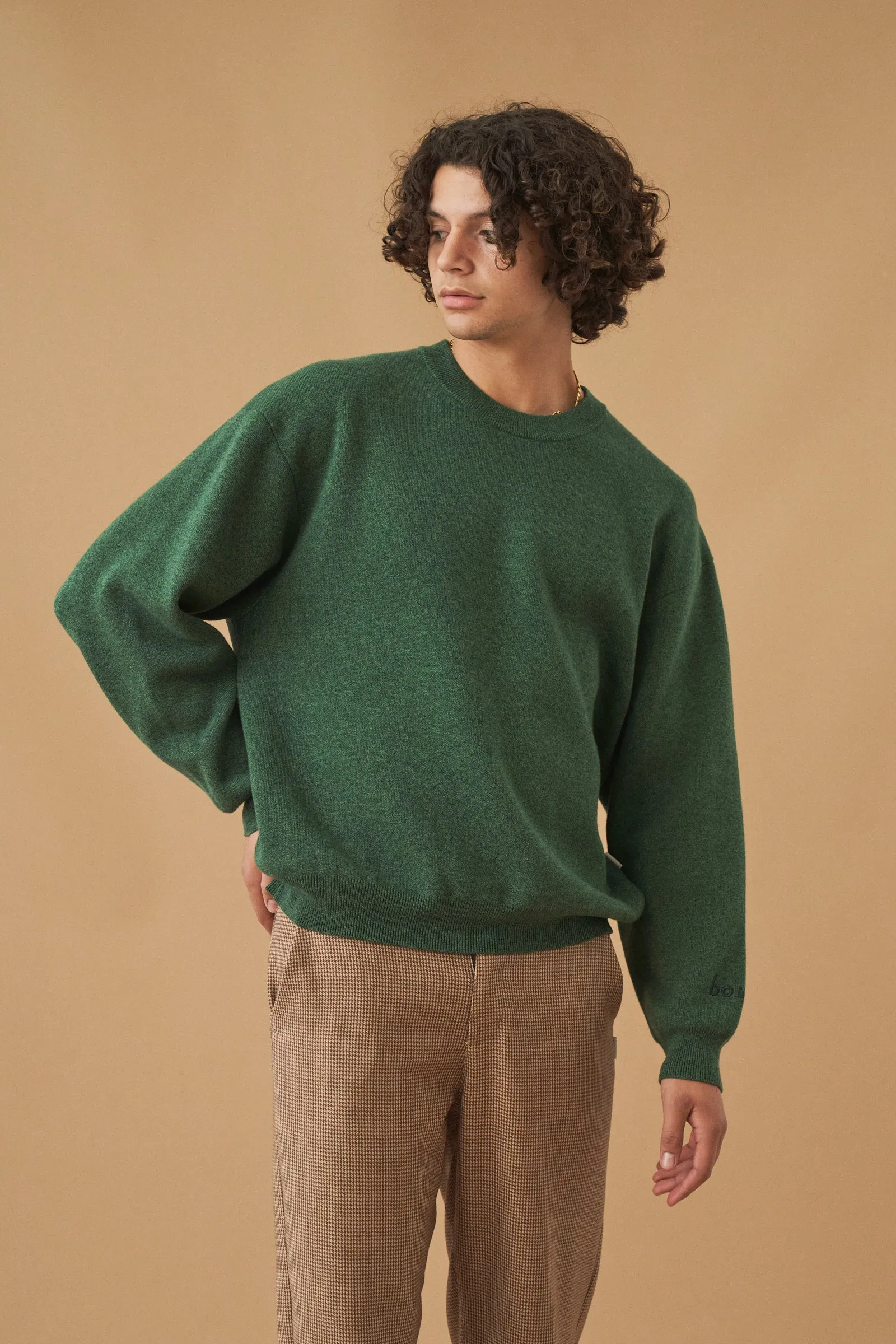 OGDEN MARL KNIT SWEATER - FOREST sold by Bound