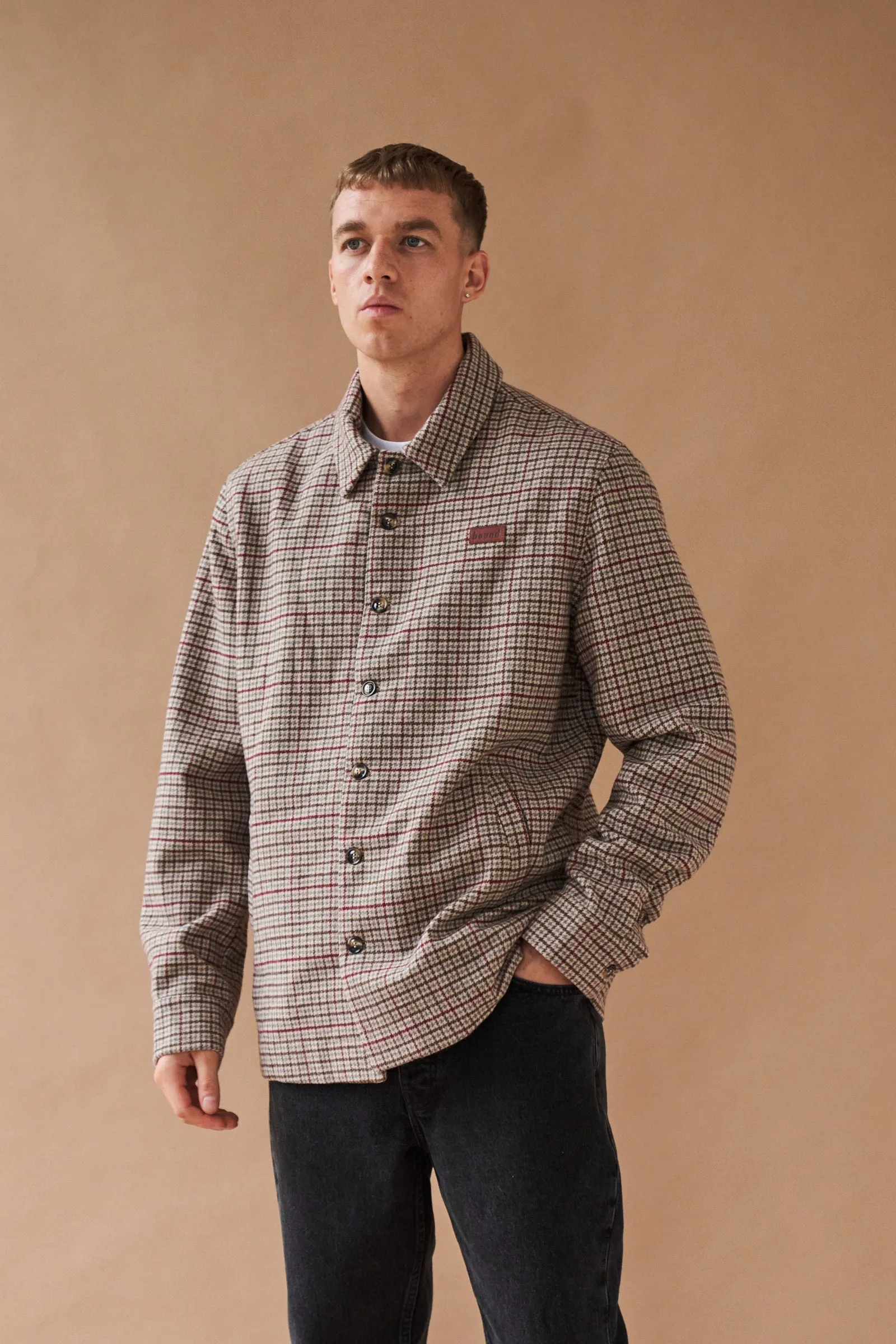 AXEL WOOL DOGTOOTH COACH JACKET sold by Bound product image thumbnail 5