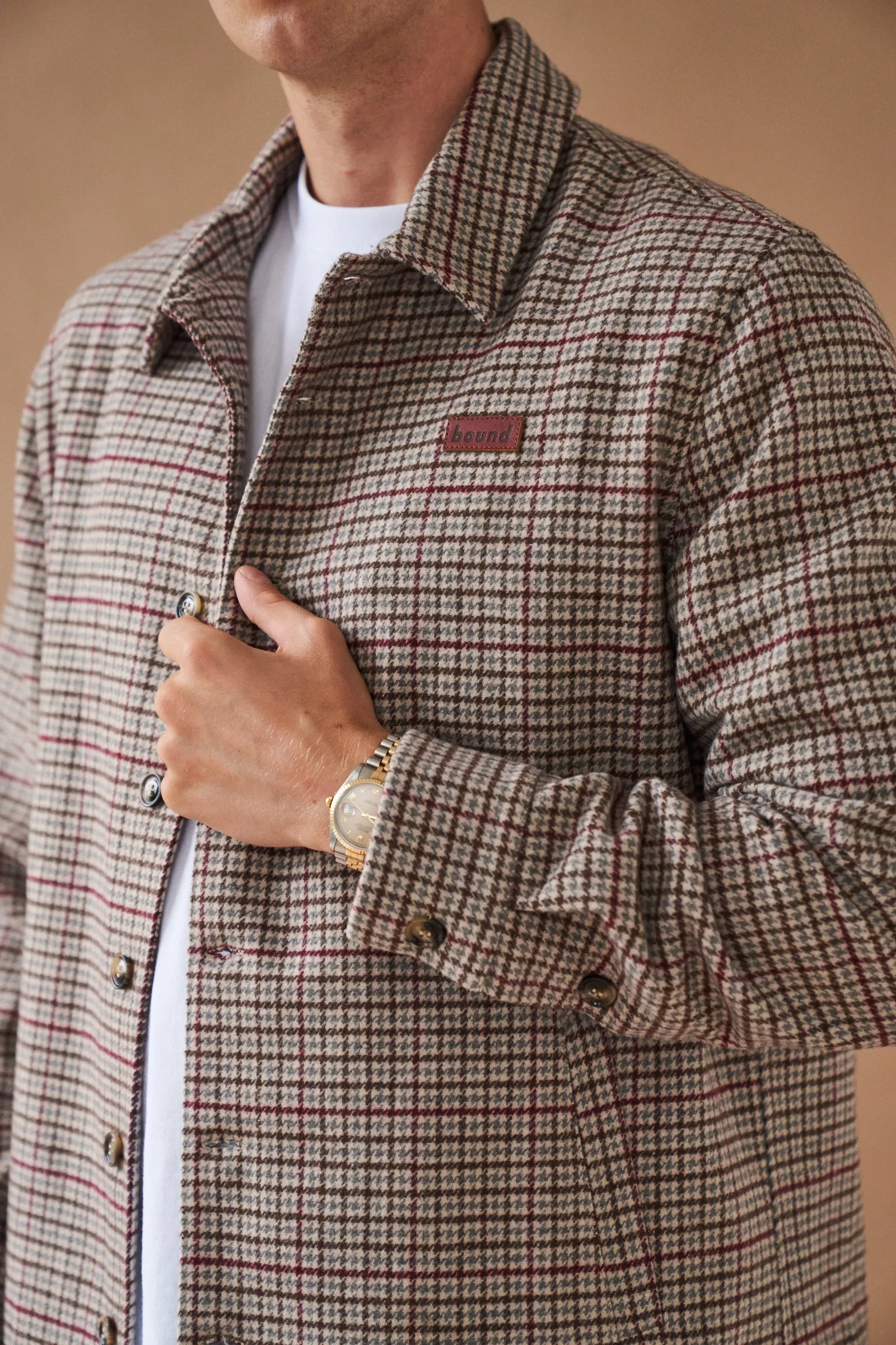 AXEL WOOL DOGTOOTH COACH JACKET sold by Bound product image thumbnail 2