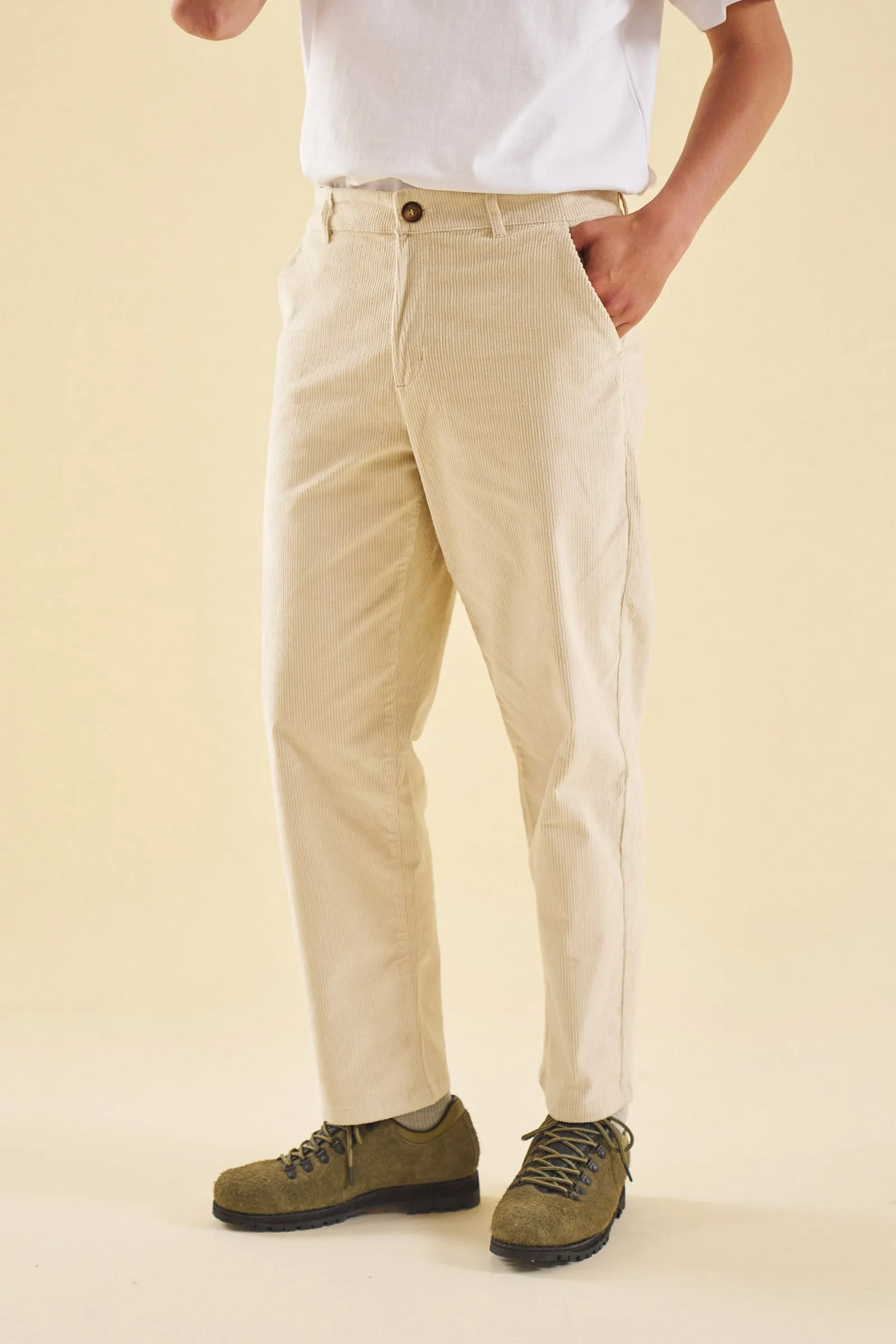 BARLEY CREAM CORDUROY TROUSERS sold by Bound