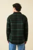 BYRANT CHECK WOOL COAT - GREEN / NAVY sold by Bound