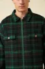 BYRANT CHECK WOOL COAT - GREEN / NAVY sold by Bound