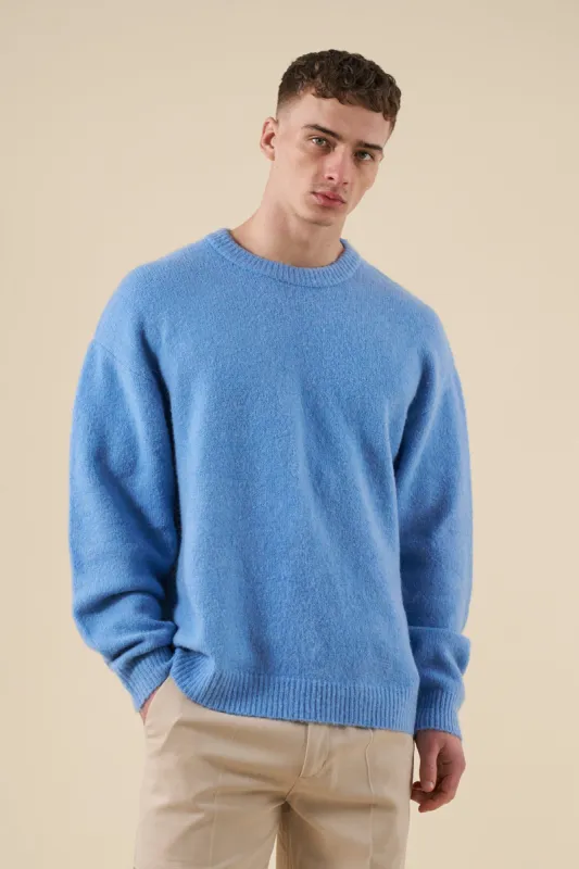 BAXTER MOHAIR BLEND SWEATER - CORNFLOWER BLUE sold by Bound