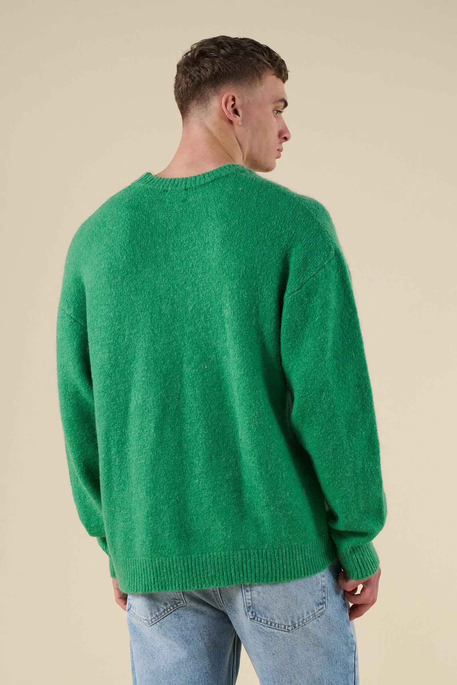 BAXTER MOHAIR BLEND SWEATER - KELLY GREEN sold by Bound product image thumbnail 5