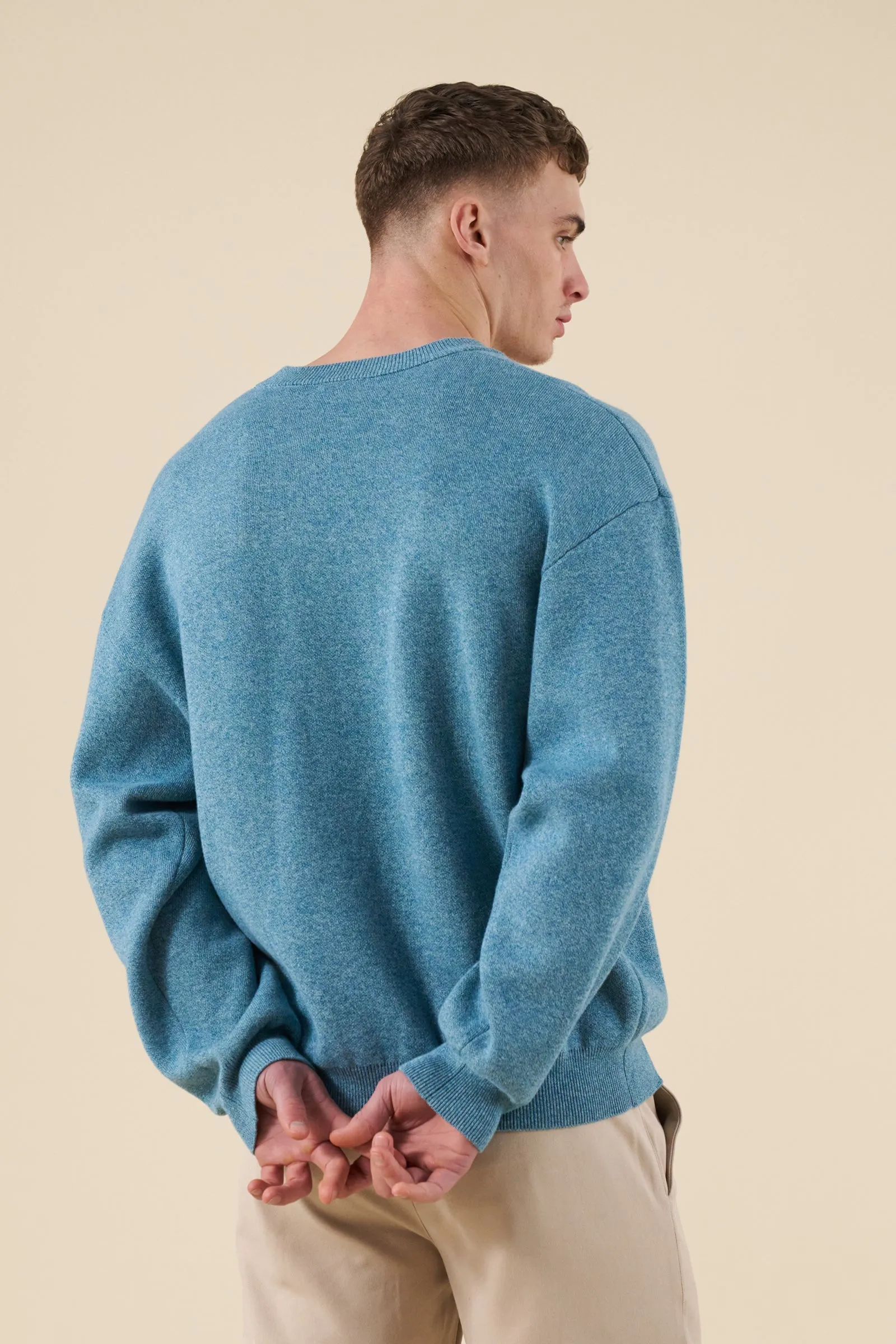 DELMAR KNIT SWEATER - AZURE BLUE sold by Bound product image thumbnail 5