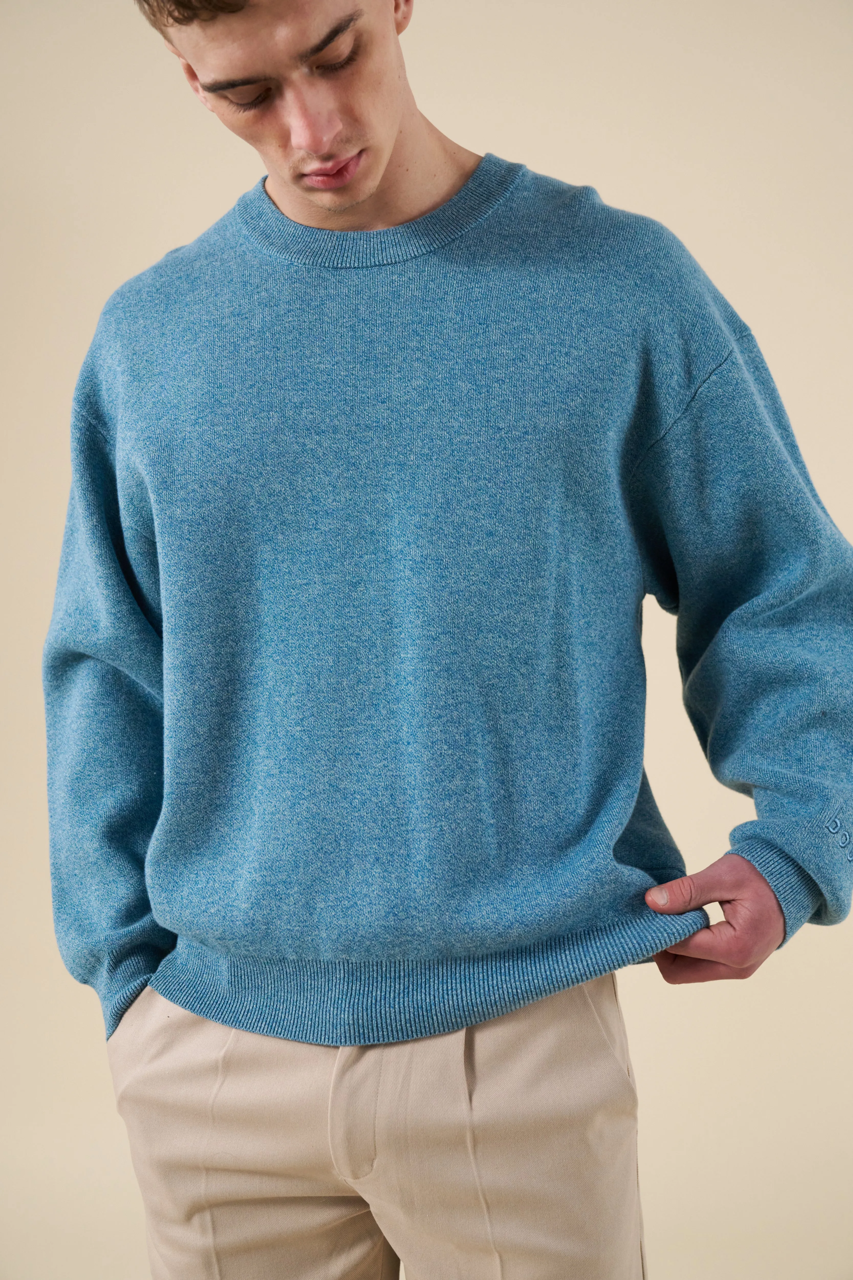 DELMAR KNIT SWEATER - AZURE BLUE sold by Bound product image thumbnail 2
