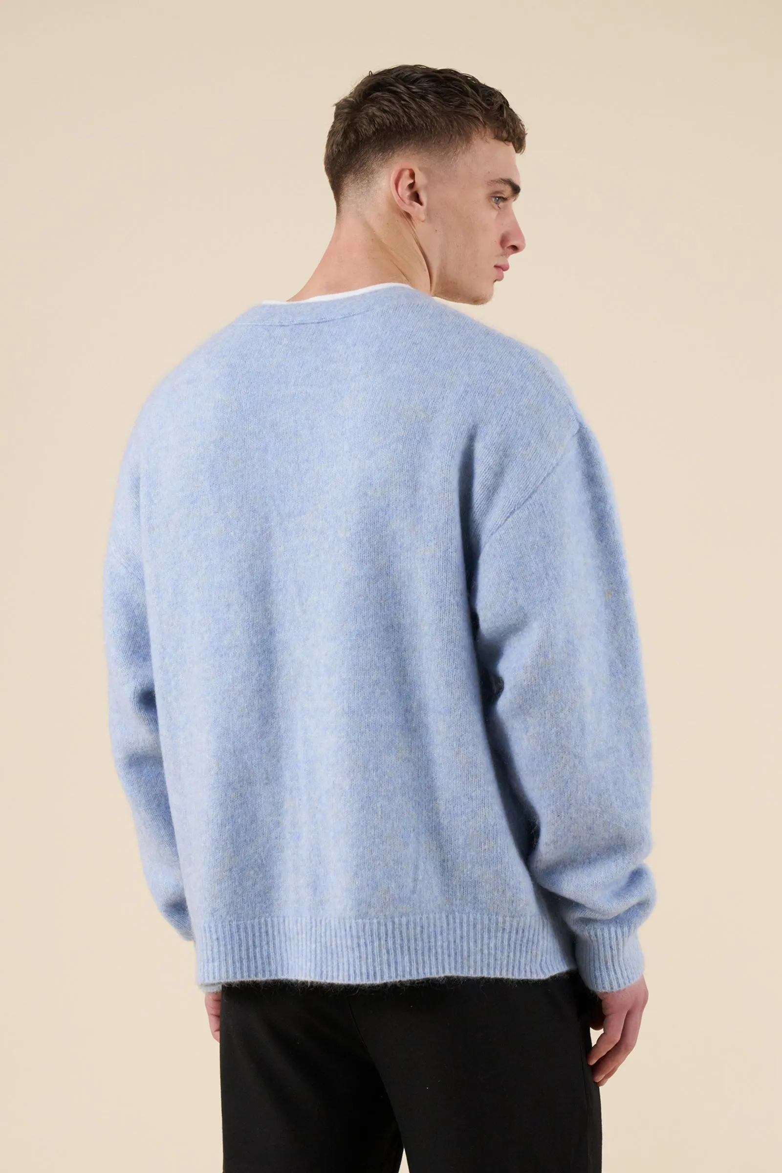 SAWYER MOHAIR CARDIGAN - SKY BLUE sold by Bound product image thumbnail 5