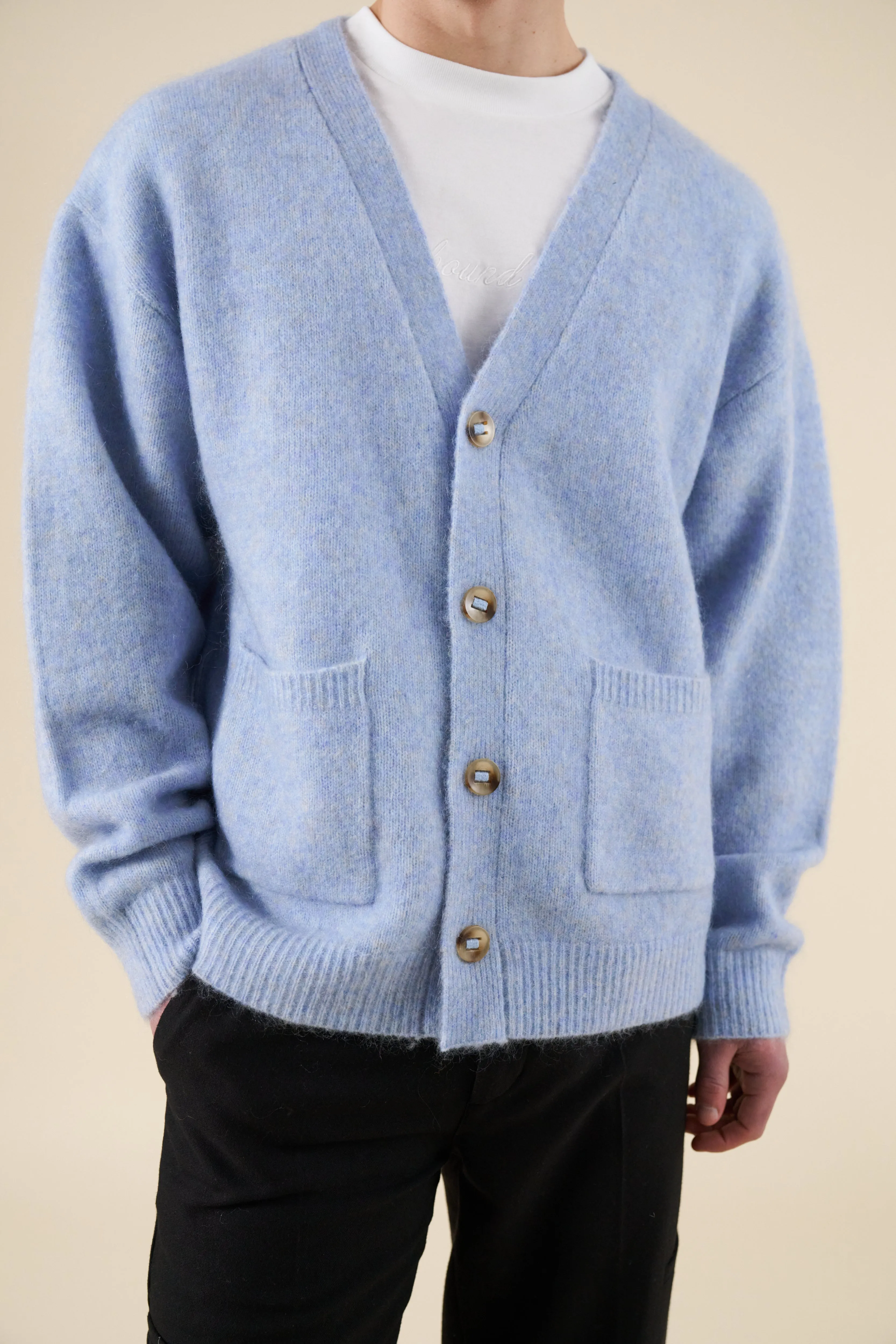 SAWYER MOHAIR CARDIGAN - SKY BLUE sold by Bound product image thumbnail 2