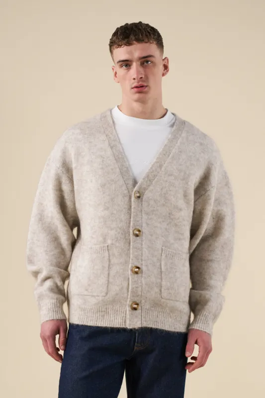 SAWYER MOHAIR CARDIGAN - MARBLE sold by Bound