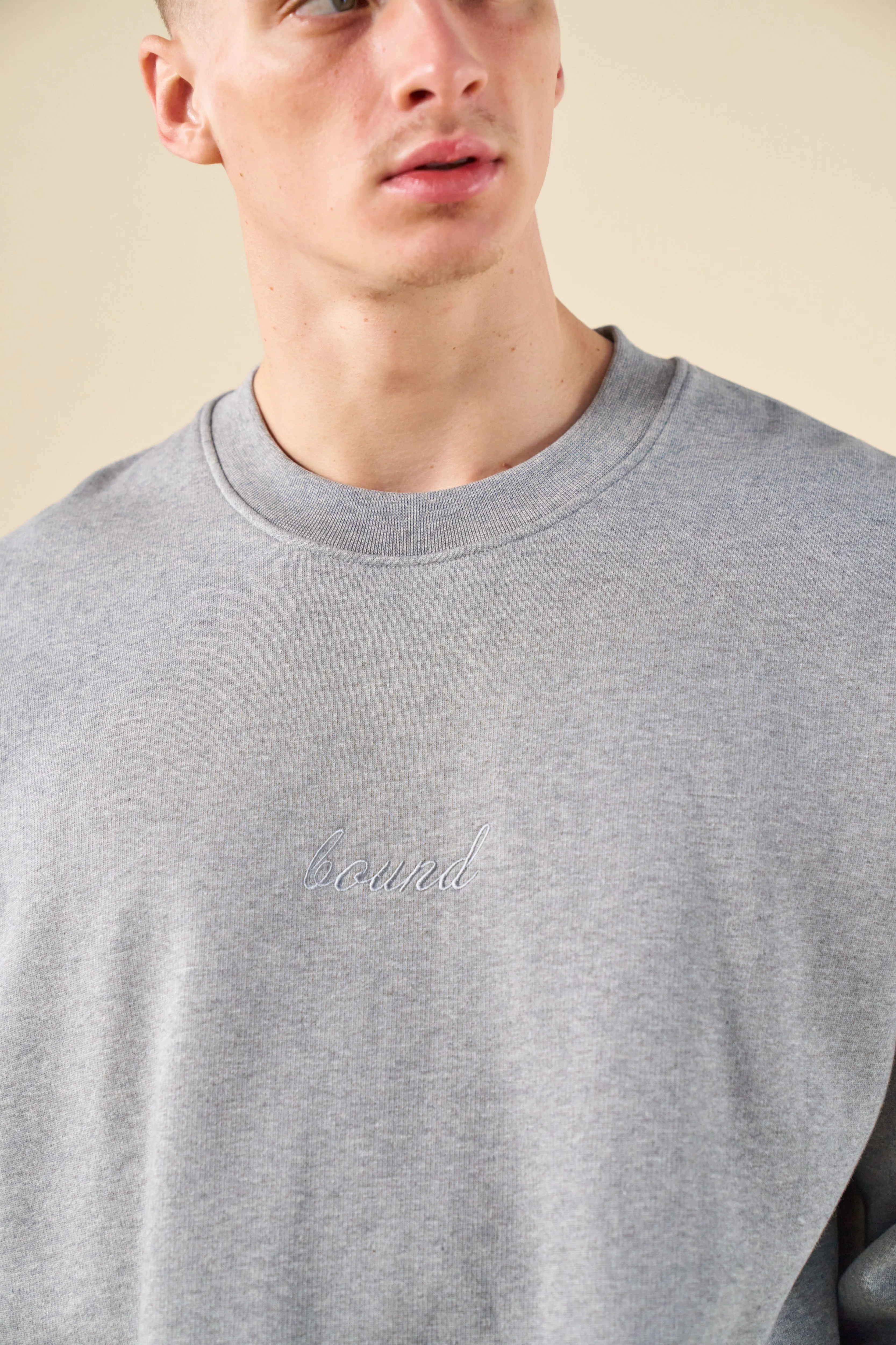 SUSTAIN HEAVY SWEATER - HEATHER GREY sold by Bound product image thumbnail 5