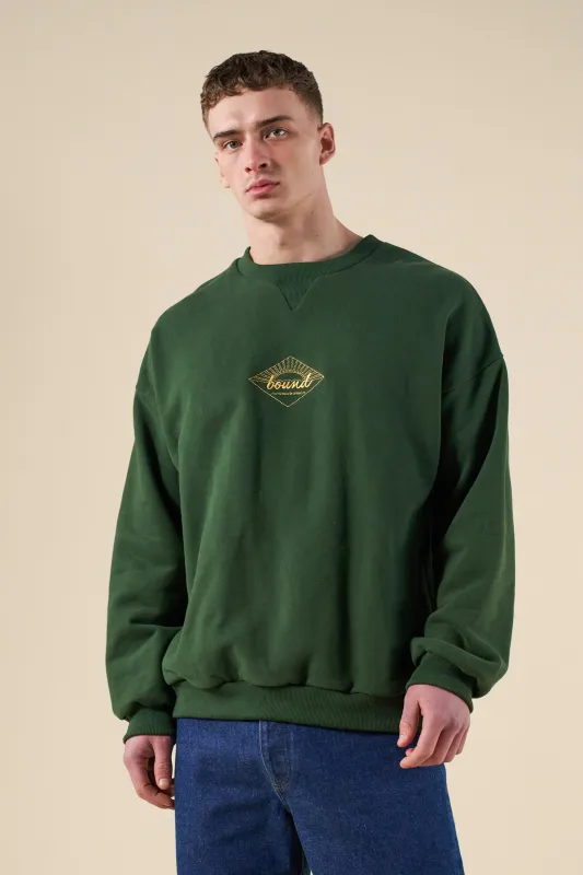 SUNRISE SWEATER - FOREST / YELLOW sold by Bound