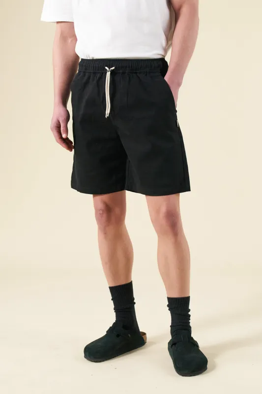 CANVAS SHORTS - BLACK sold by Bound