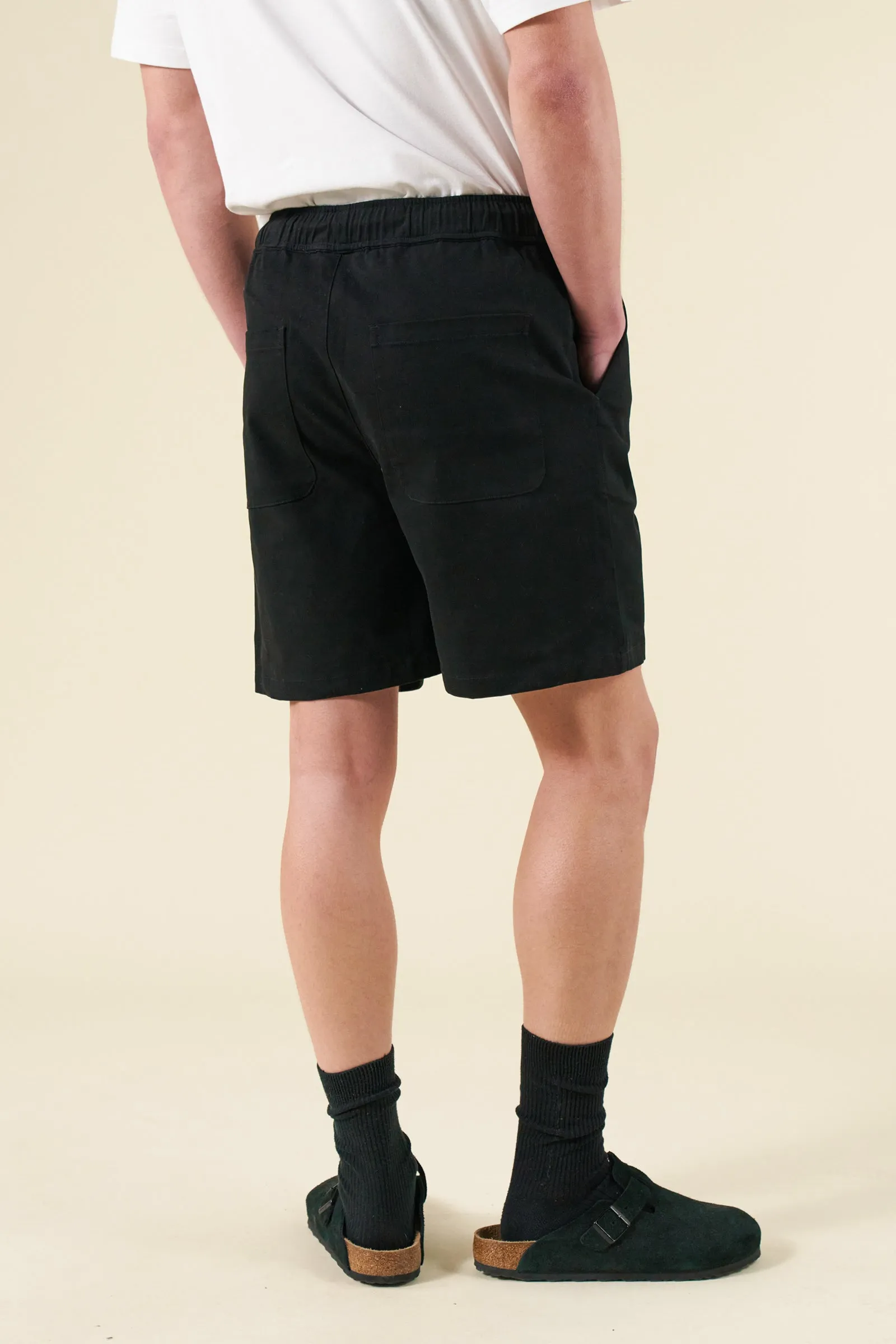 CANVAS SHORTS - BLACK sold by Bound product image thumbnail 3
