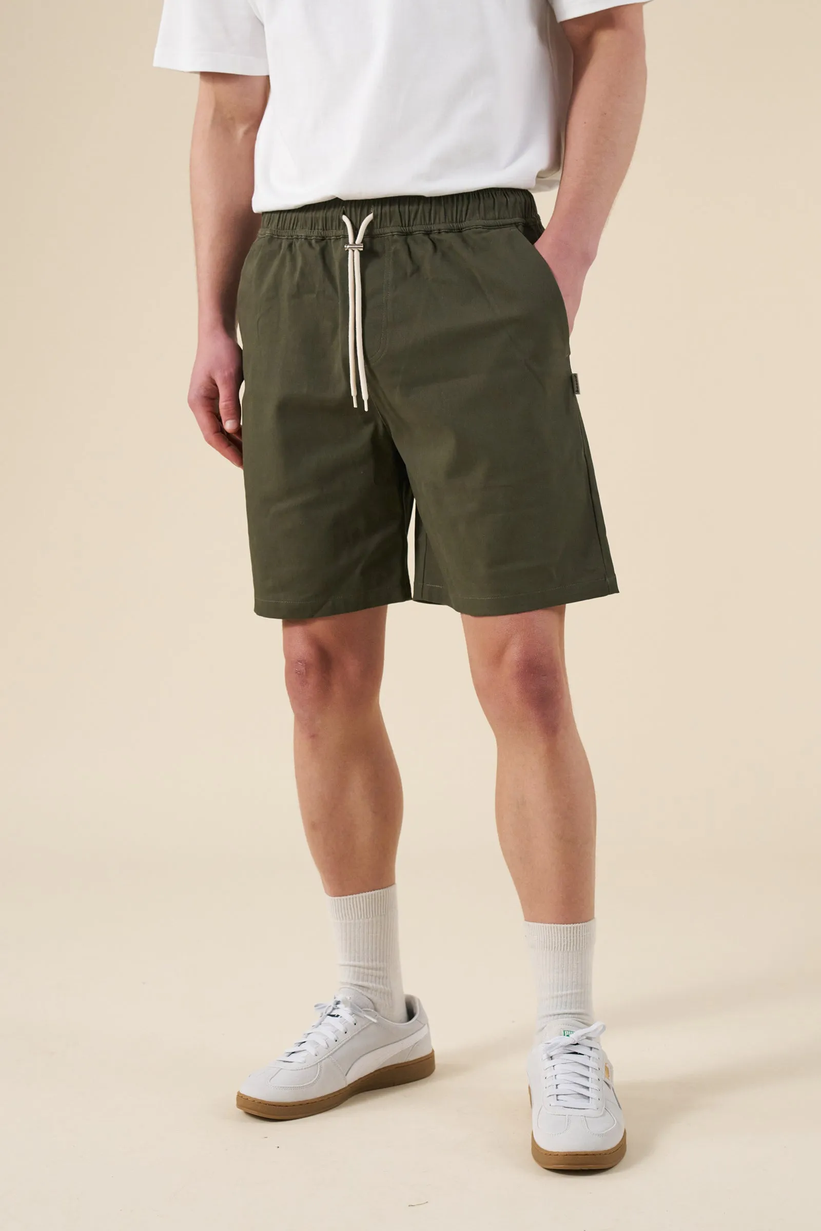 CANVAS SHORTS - ARMY GREEN sold by Bound