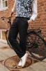 TAPERED CASUAL TROUSER  - BLACK sold by Bound