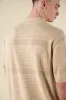 RUPERT CROCHET KNIT POLO - SAND sold by Bound