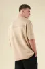 RUPERT CROCHET KNIT POLO - SAND sold by Bound