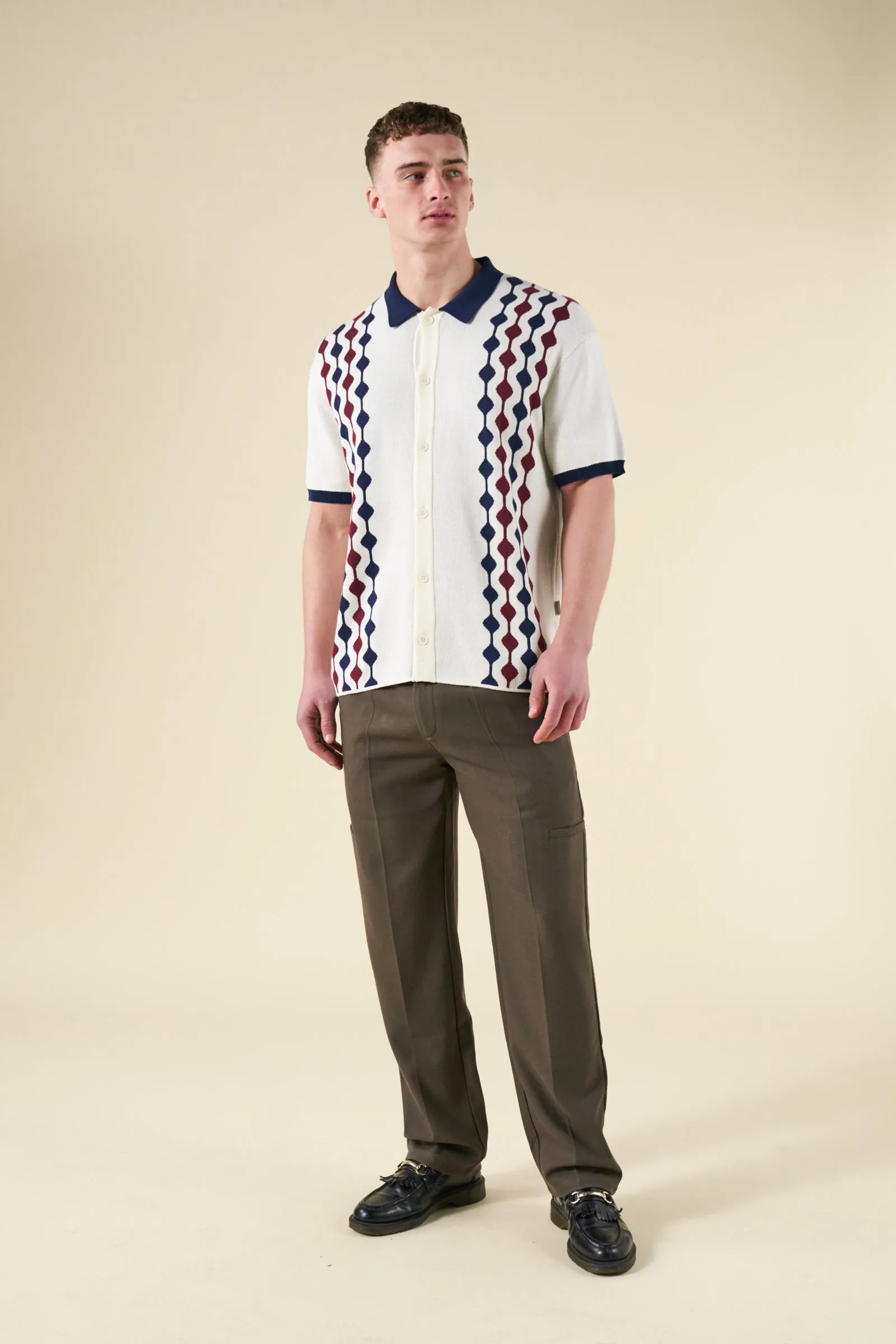 ABBEY KNIT POLO - ECRU sold by Bound product image thumbnail 3