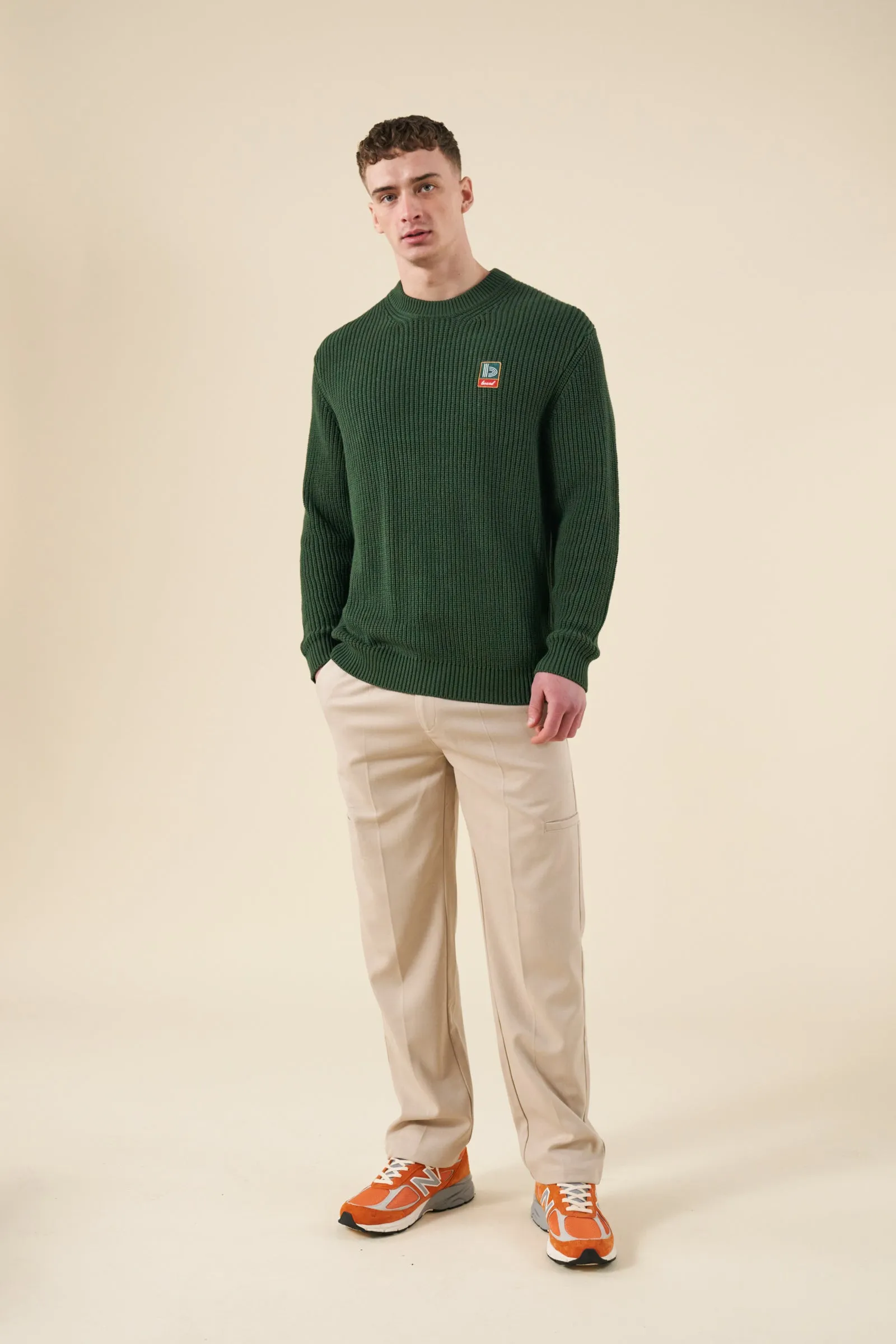 RETRO FISHERMAN RIB KNIT SWEATER - GREEN sold by Bound product image thumbnail 3