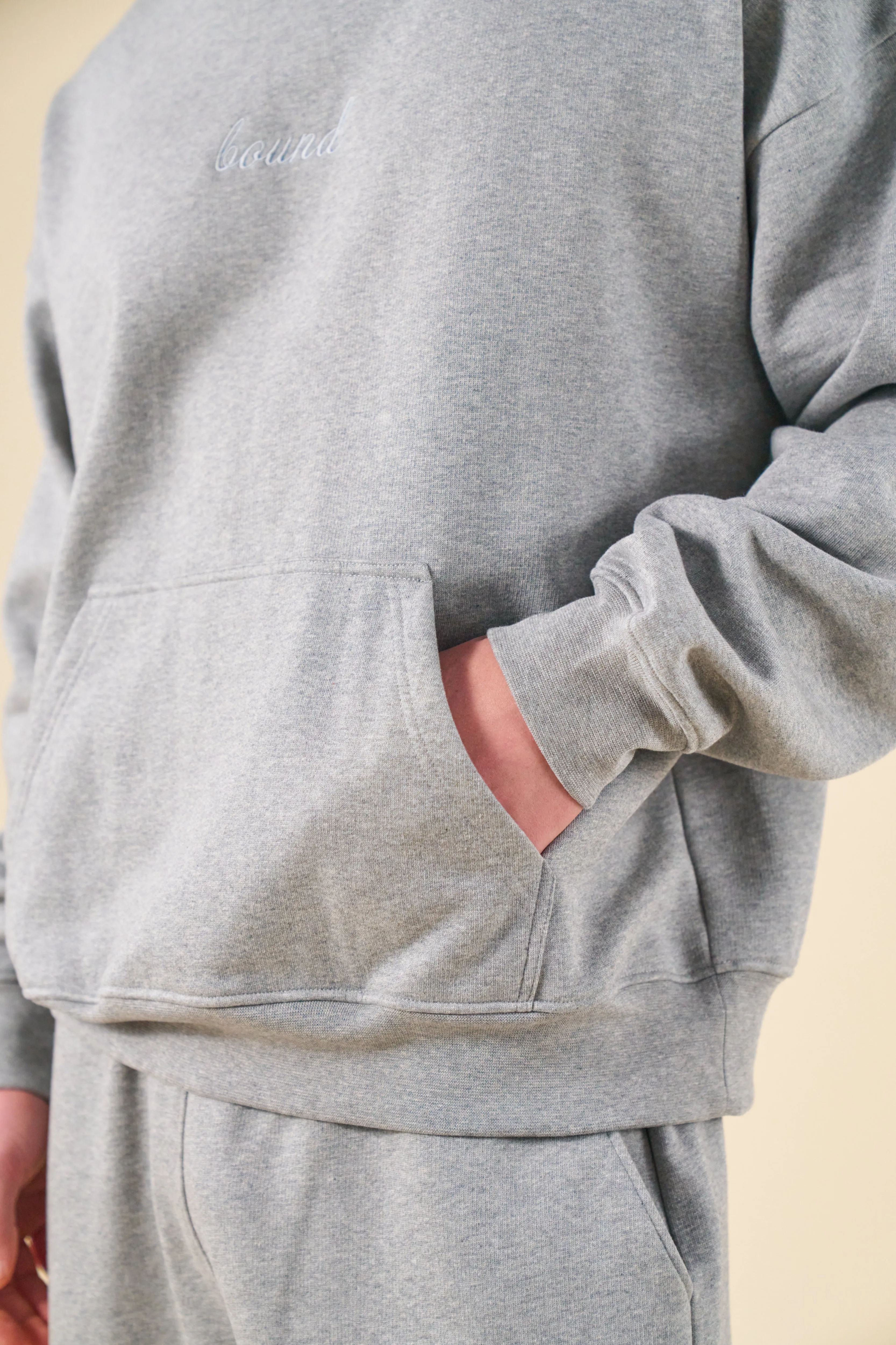 SUSTAIN HEAVY HOODIE - HEATHER GREY sold by Bound product image thumbnail 5