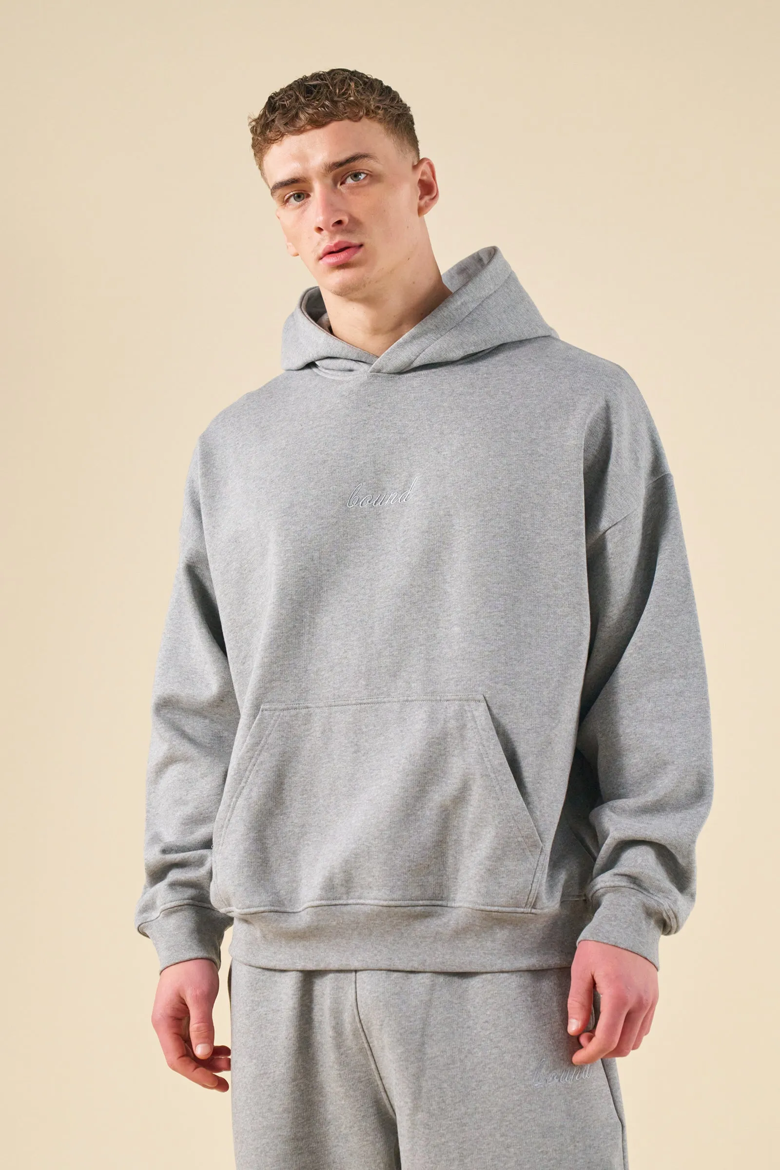 SUSTAIN HEAVY HOODIE - HEATHER GREY sold by Bound