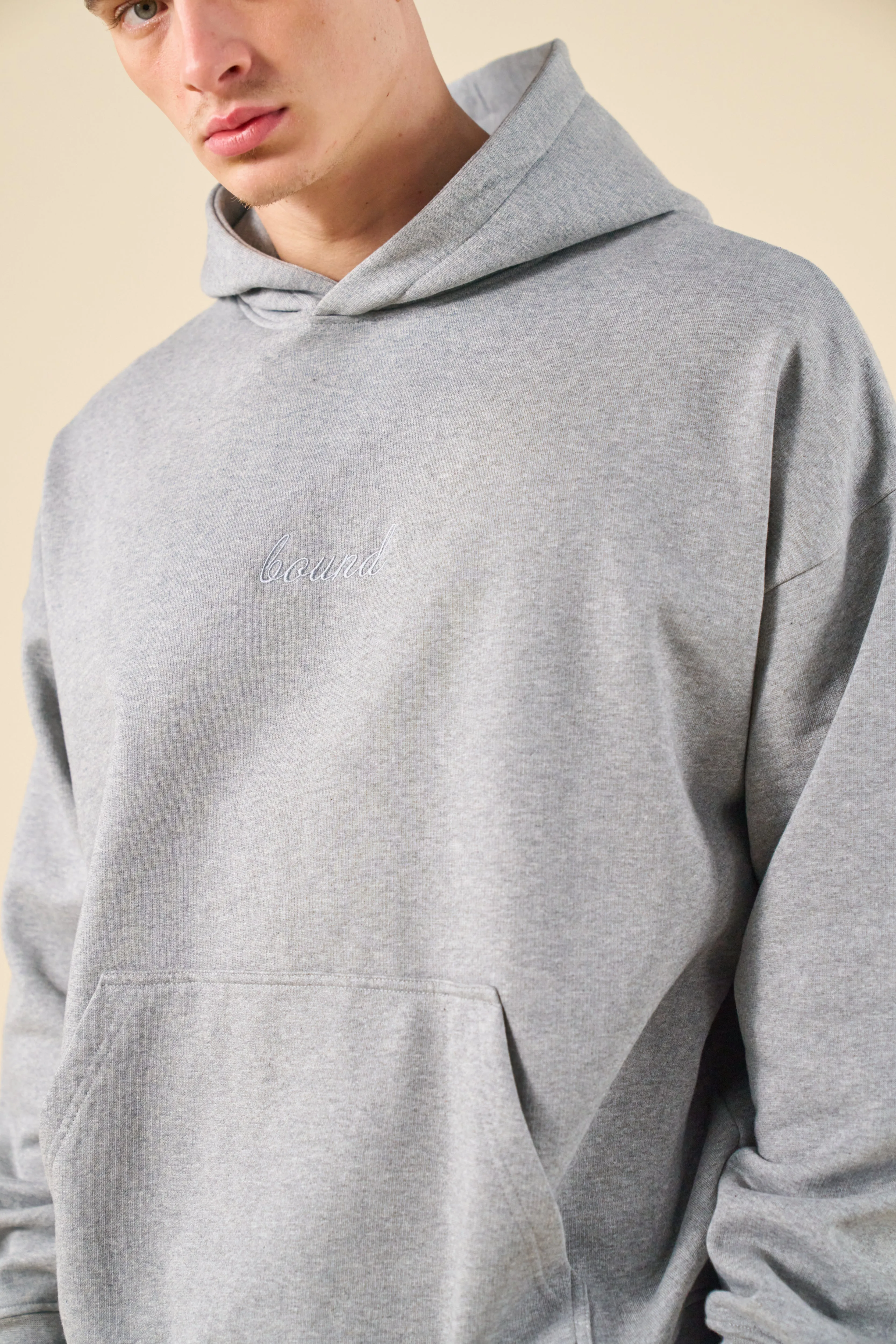 SUSTAIN HEAVY HOODIE - HEATHER GREY sold by Bound product image thumbnail 4