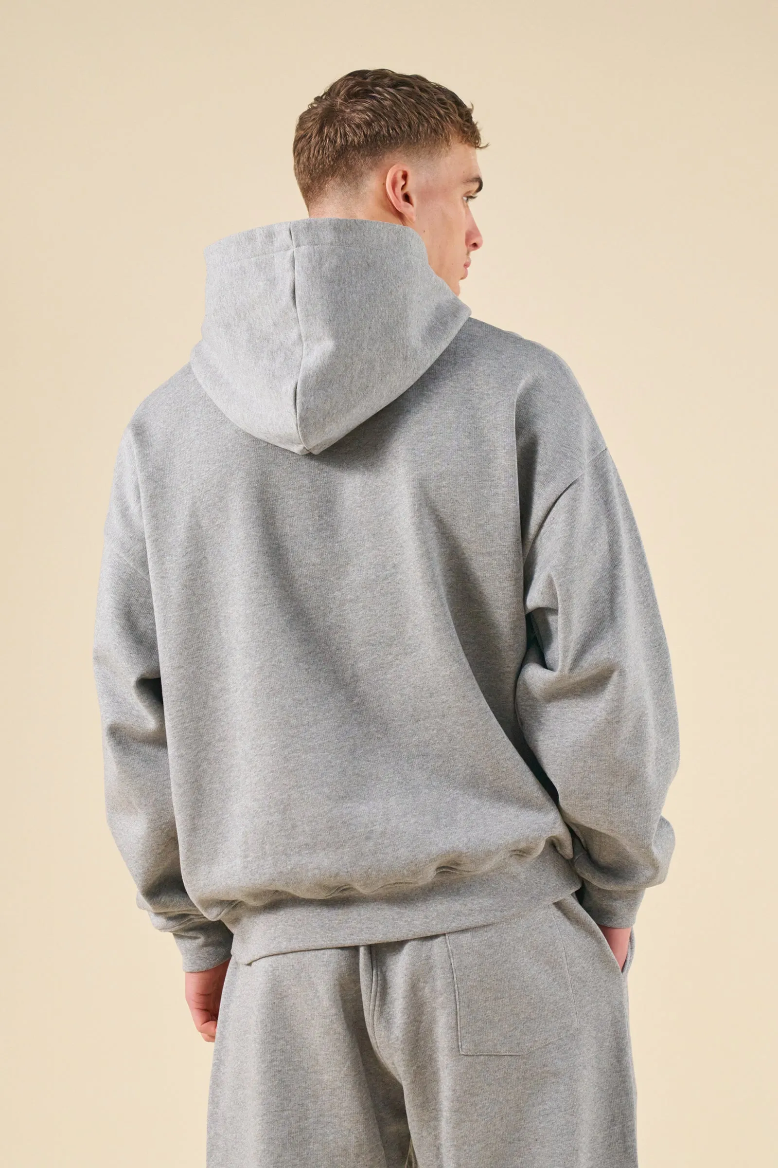 SUSTAIN HEAVY HOODIE - HEATHER GREY sold by Bound product image thumbnail 3