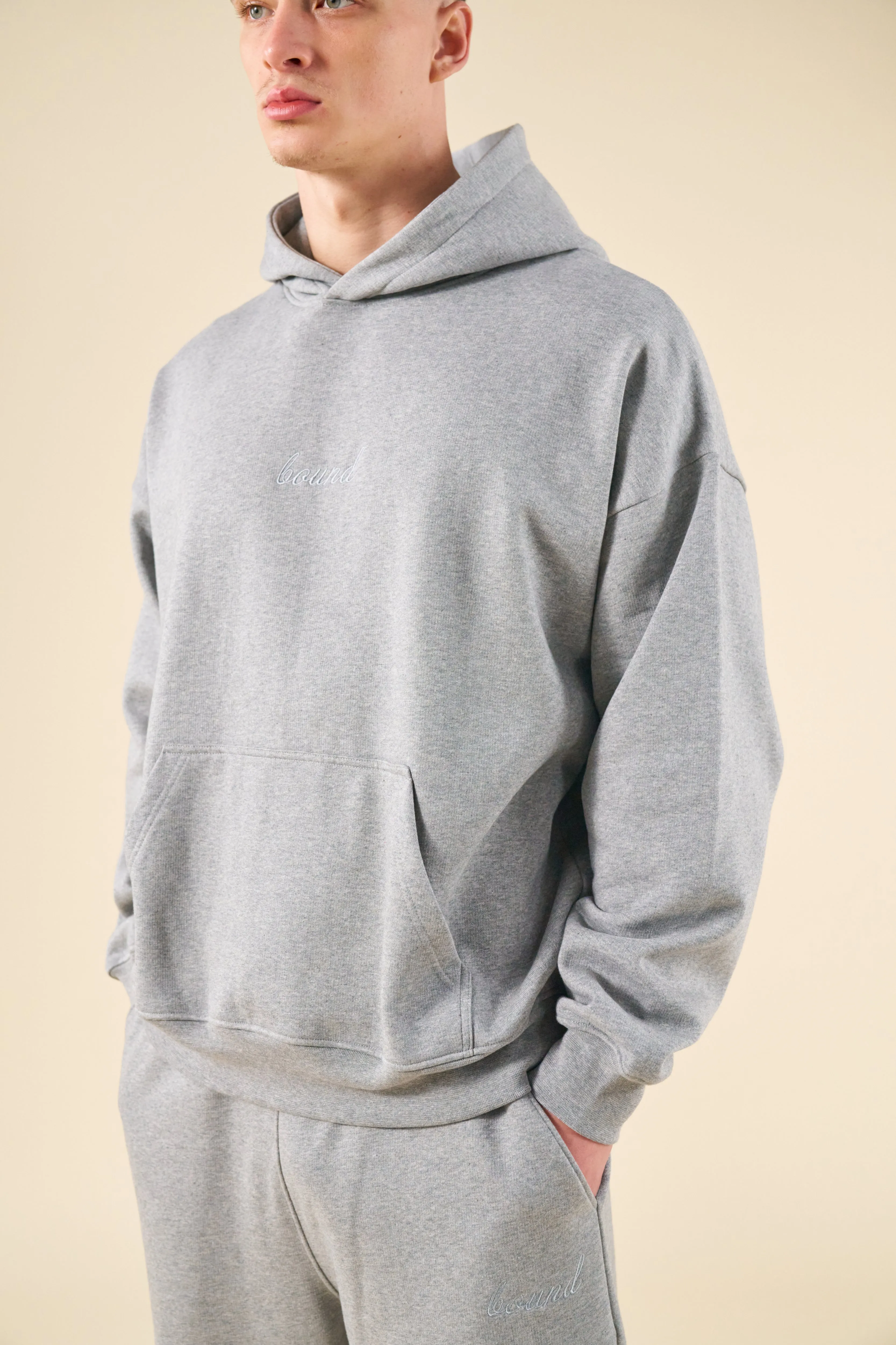 SUSTAIN HEAVY HOODIE & JOGGERS SET - HEATHER GREY sold by Bound product image thumbnail 2
