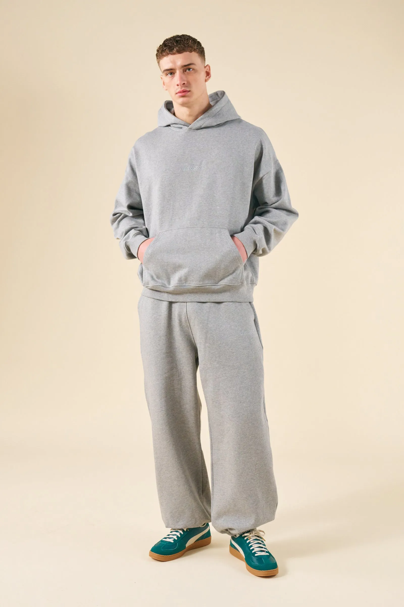 SUSTAIN HEAVY HOODIE & JOGGERS SET - HEATHER GREY sold by Bound