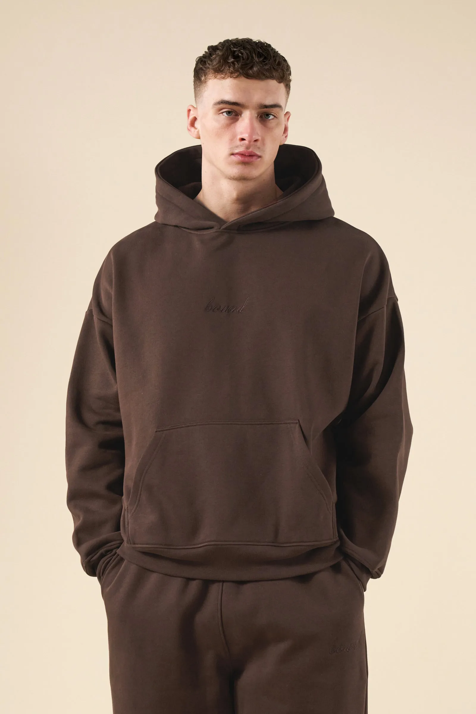 SUSTAIN HEAVY HOODIE & JOGGERS SET - COCOA BROWN sold by Bound product image thumbnail 3
