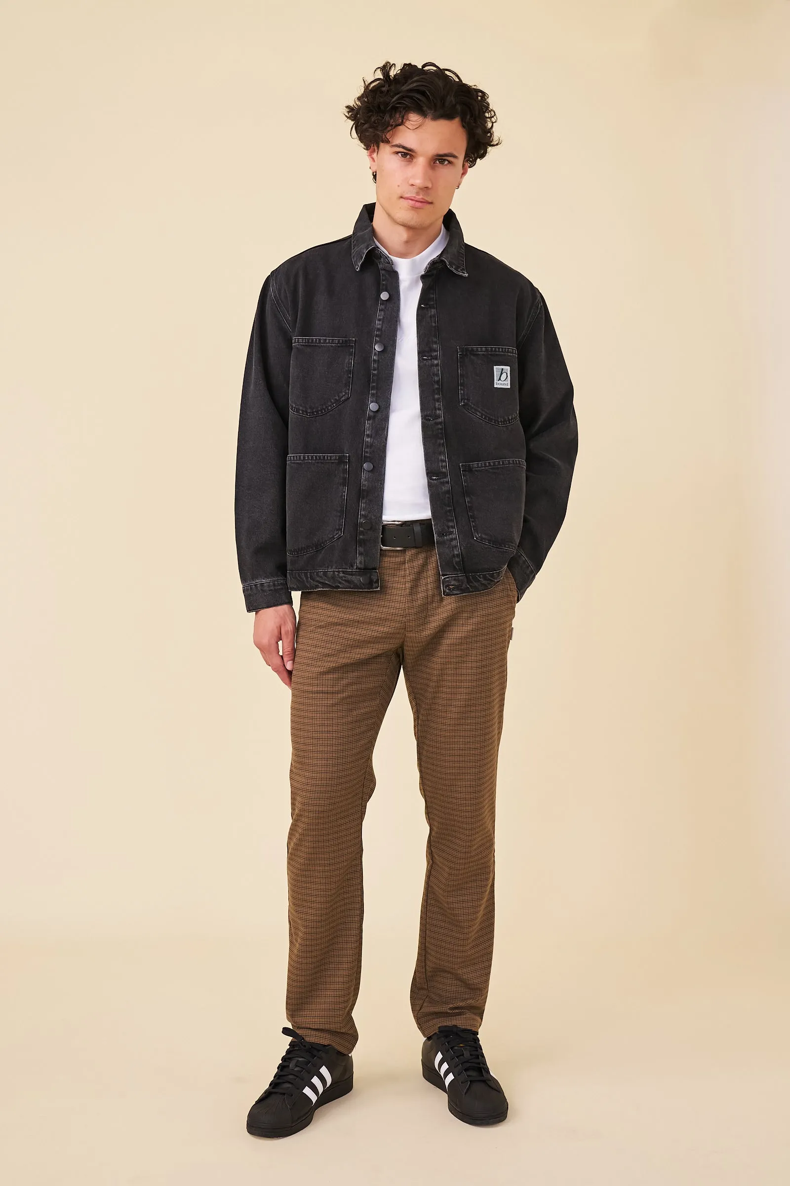 MANHATTAN DENIM WORK JACKET - WASHED BLACK sold by Bound product image thumbnail 4